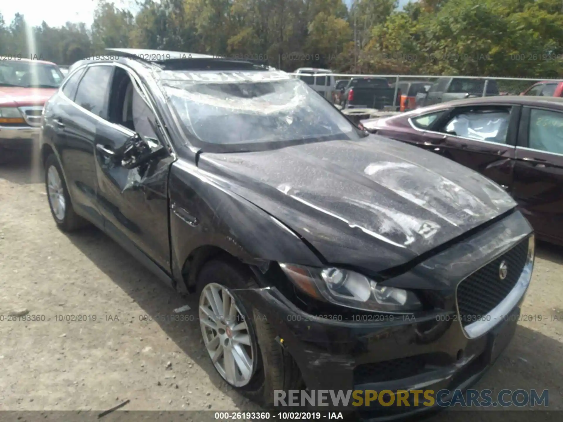 1 Photograph of a damaged car SADCK2GX7KA390604 JAGUAR F-PACE 2019