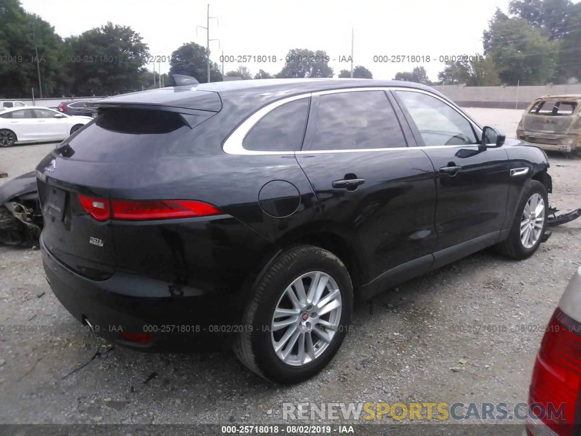 4 Фотография поврежденного автомобиля SADCK2GX8KA390322 JAGUAR F-PACE 2019