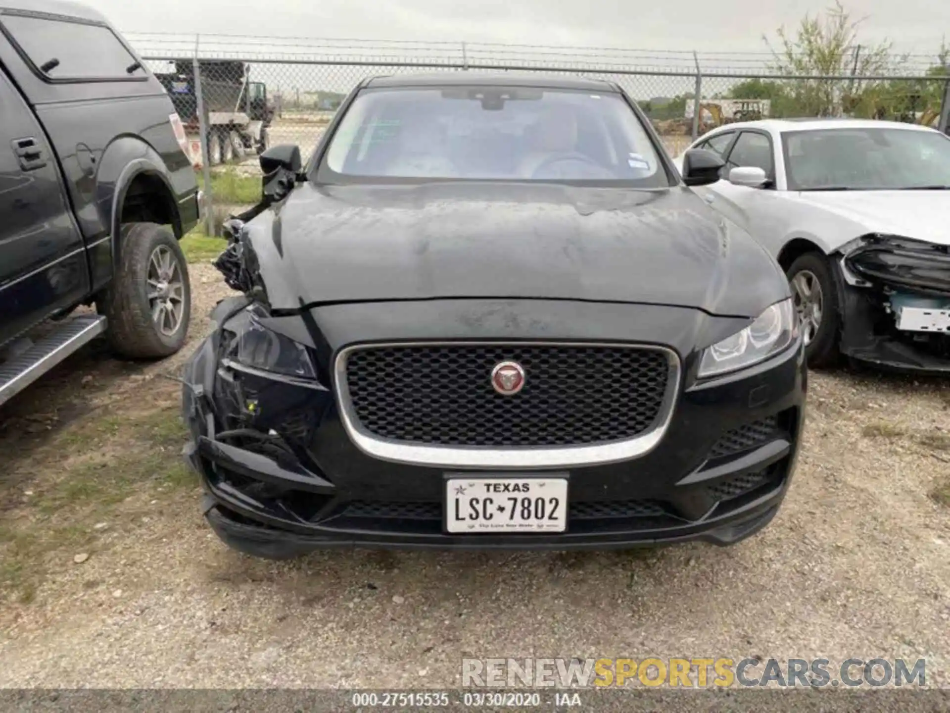 1 Photograph of a damaged car SADCK2GX8KA391597 JAGUAR F-PACE 2019