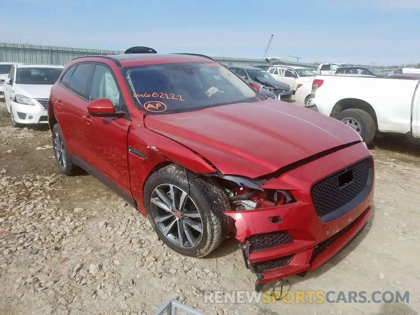 1 Photograph of a damaged car SADCK2GX8KA602121 JAGUAR F-PACE 2019