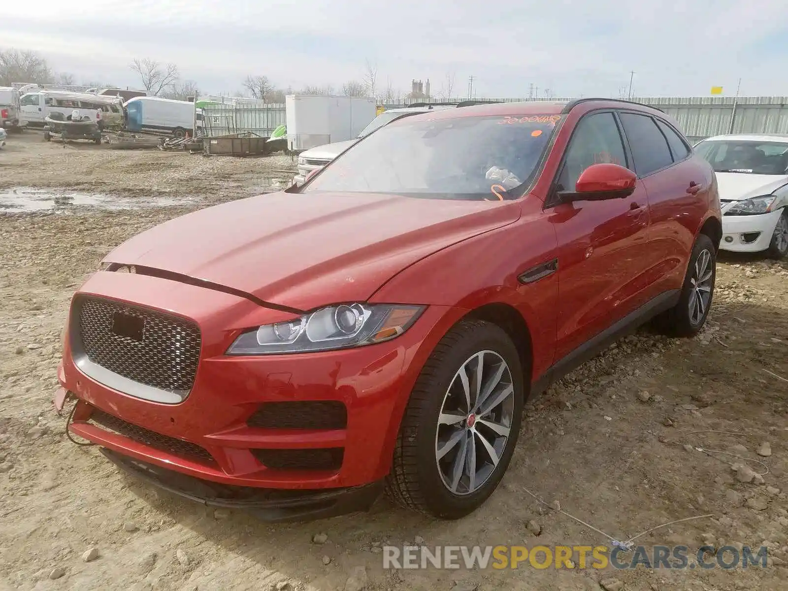 2 Фотография поврежденного автомобиля SADCK2GX8KA602121 JAGUAR F-PACE 2019