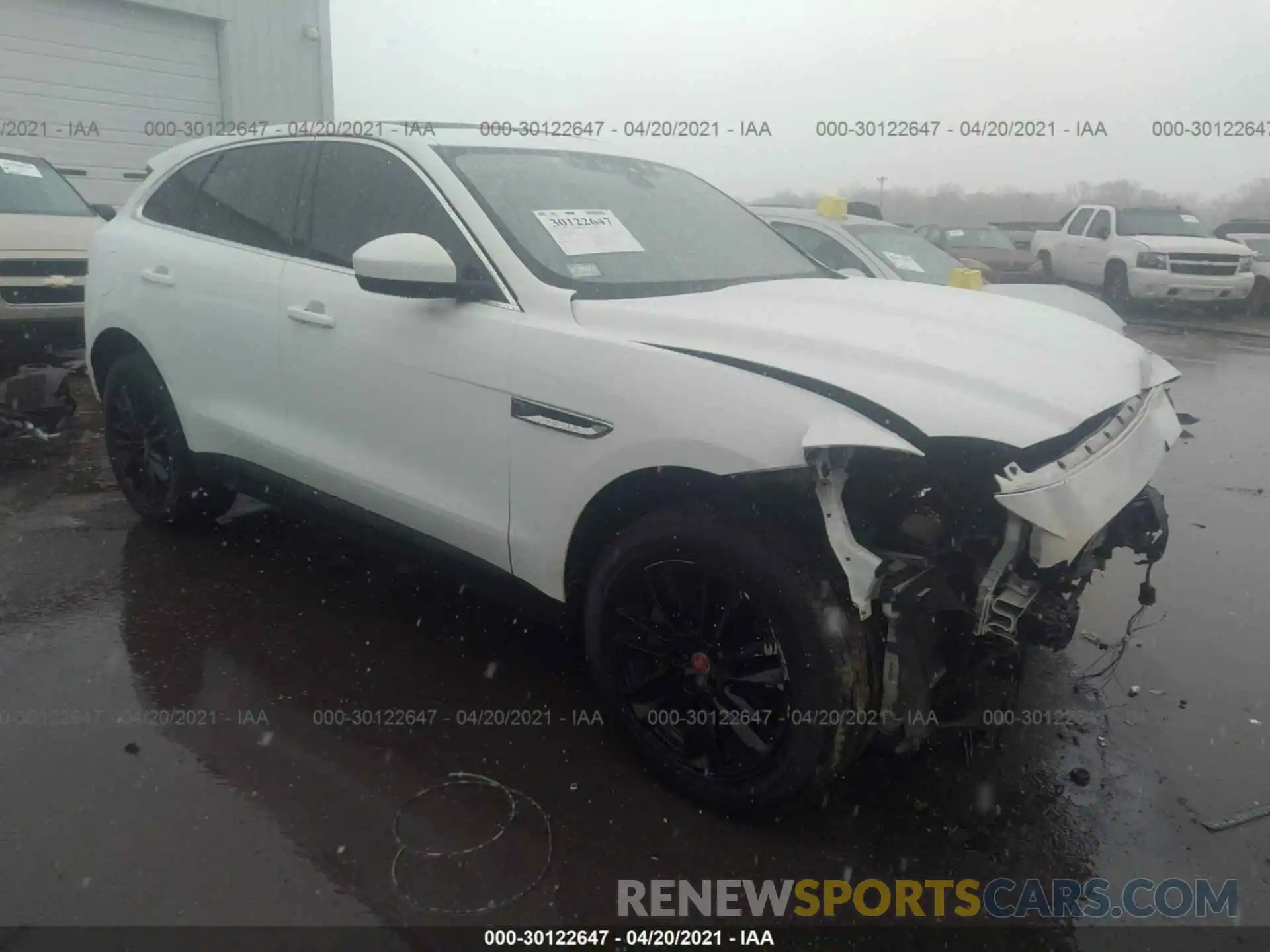 1 Photograph of a damaged car SADCK2GX9KA392712 JAGUAR F-PACE 2019