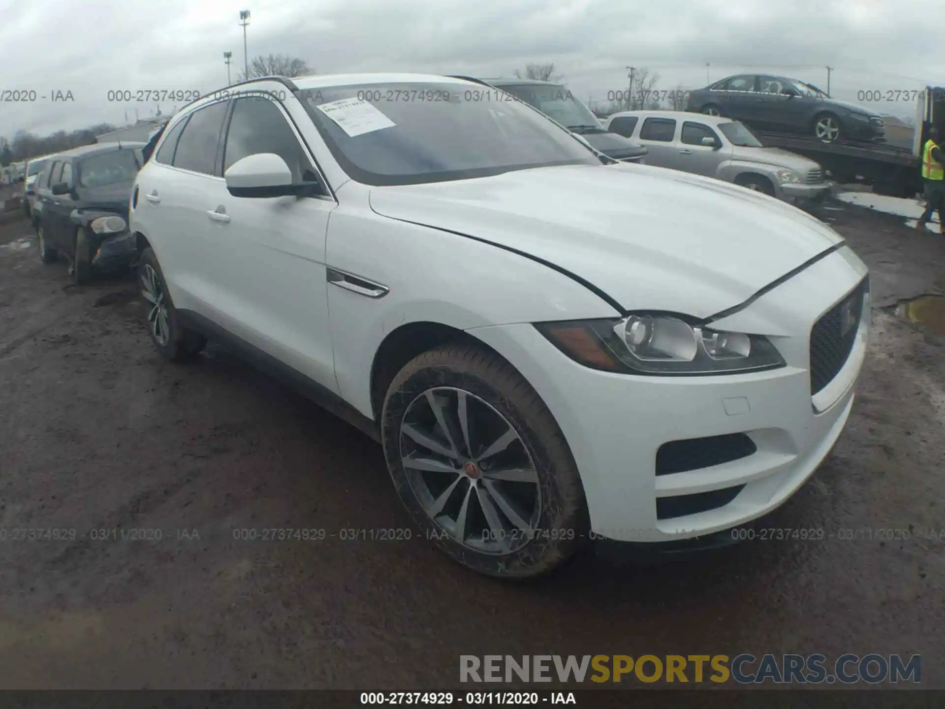 1 Photograph of a damaged car SADCK2GXXKA399703 JAGUAR F-PACE 2019