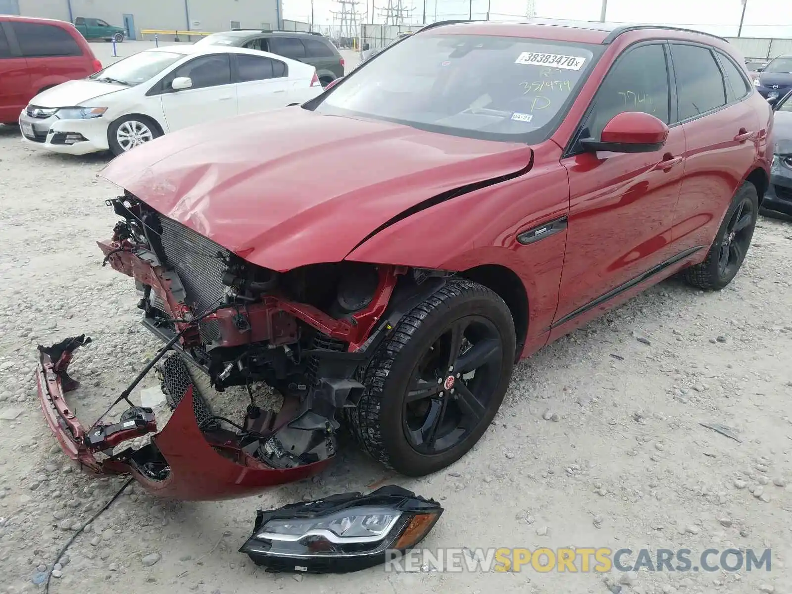 2 Photograph of a damaged car SADCL2FX0KA351979 JAGUAR F-PACE 2019