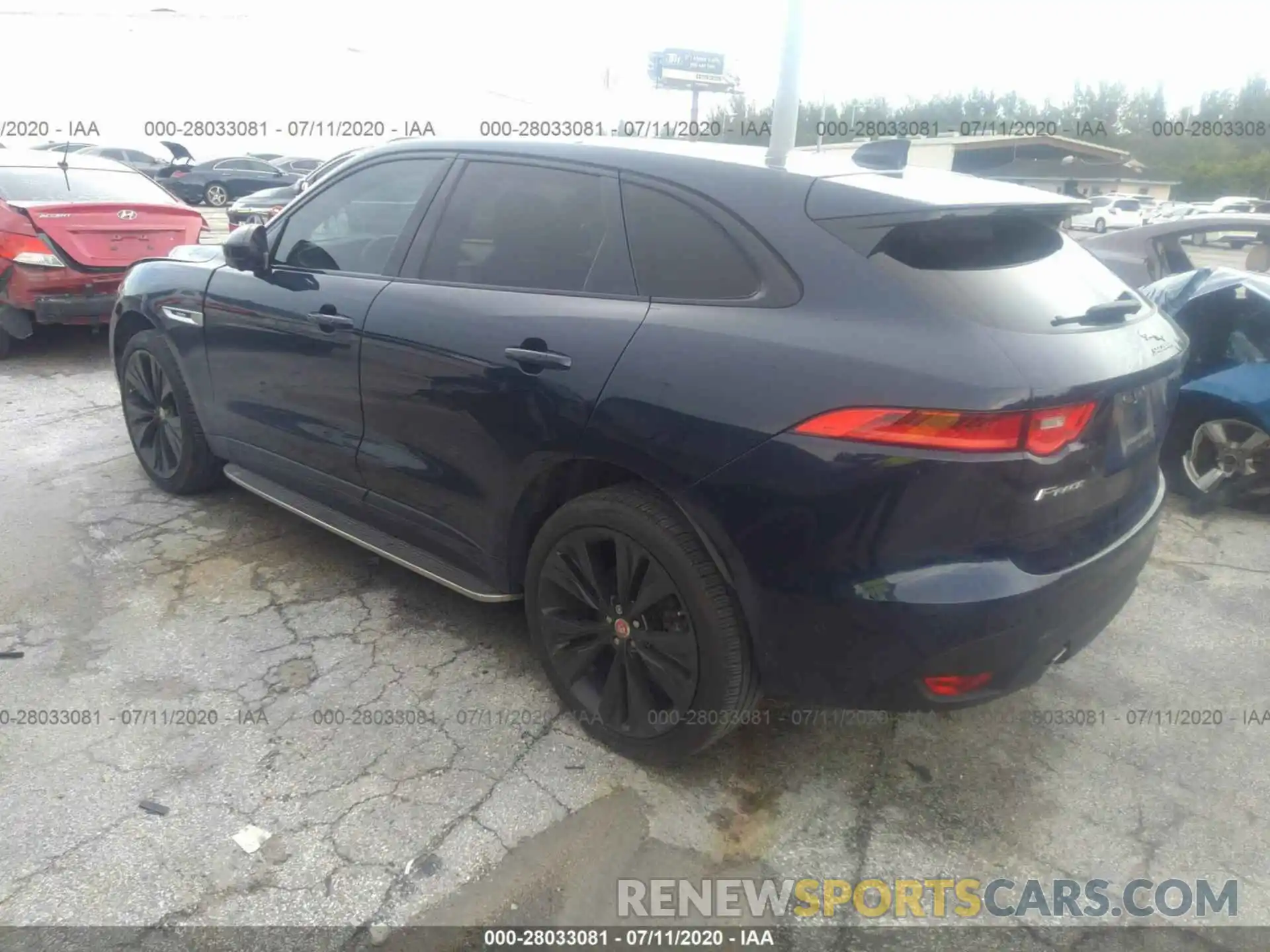 3 Фотография поврежденного автомобиля SADCL2FX2KA356584 JAGUAR F-PACE 2019