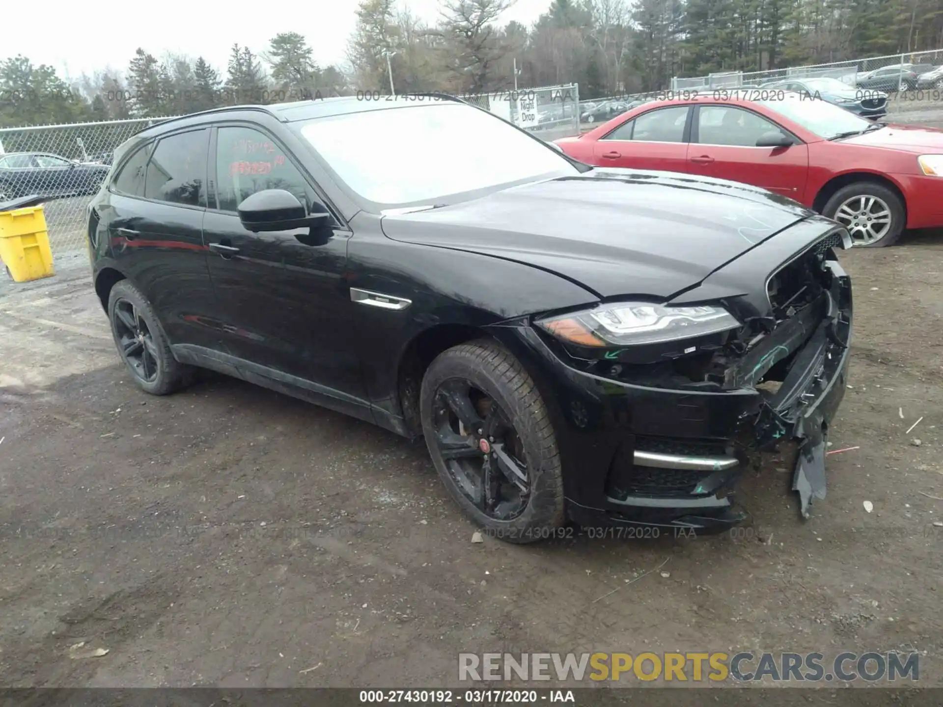 1 Photograph of a damaged car SADCL2FX5KA359026 JAGUAR F-PACE 2019