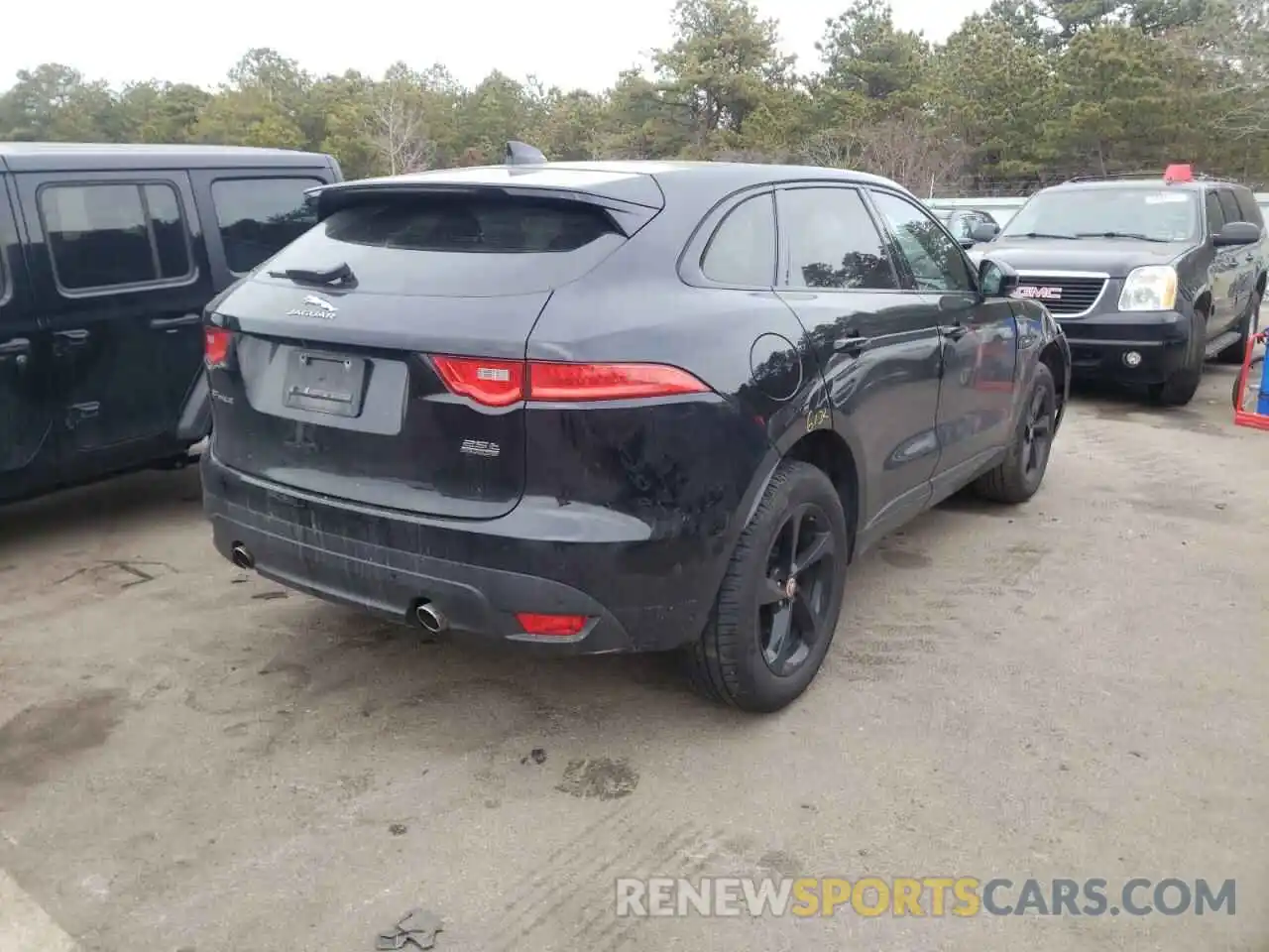 4 Фотография поврежденного автомобиля SADCL2FX7KA366284 JAGUAR F-PACE 2019