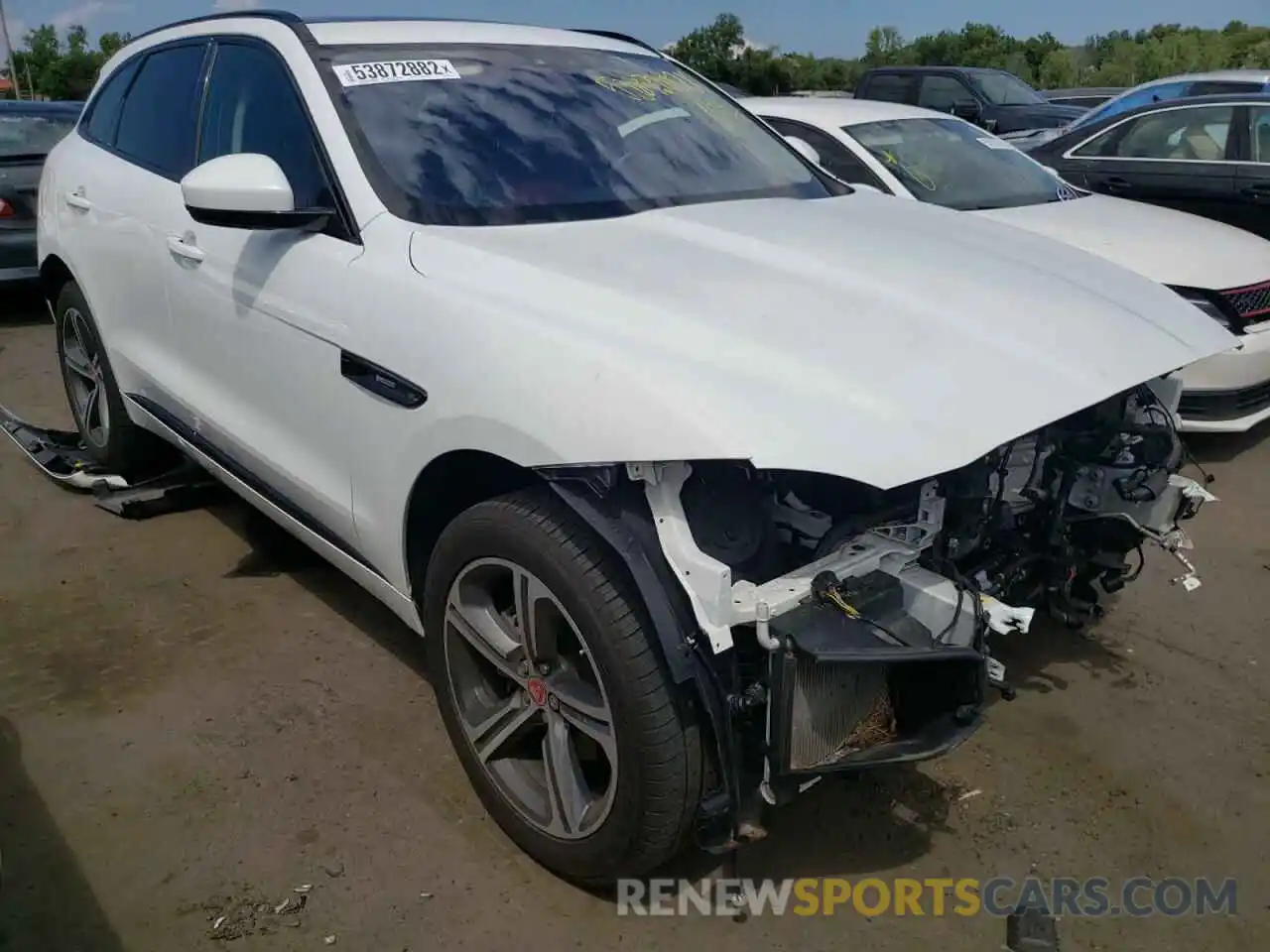 1 Photograph of a damaged car SADCL2FX8KA359487 JAGUAR F-PACE 2019