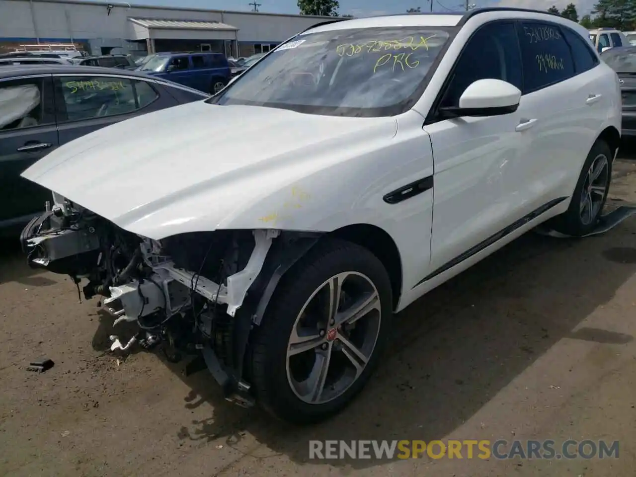 2 Фотография поврежденного автомобиля SADCL2FX8KA359487 JAGUAR F-PACE 2019