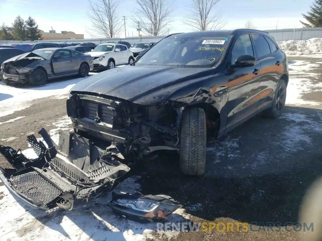 2 Photograph of a damaged car SADCL2FX8KA361367 JAGUAR F-PACE 2019