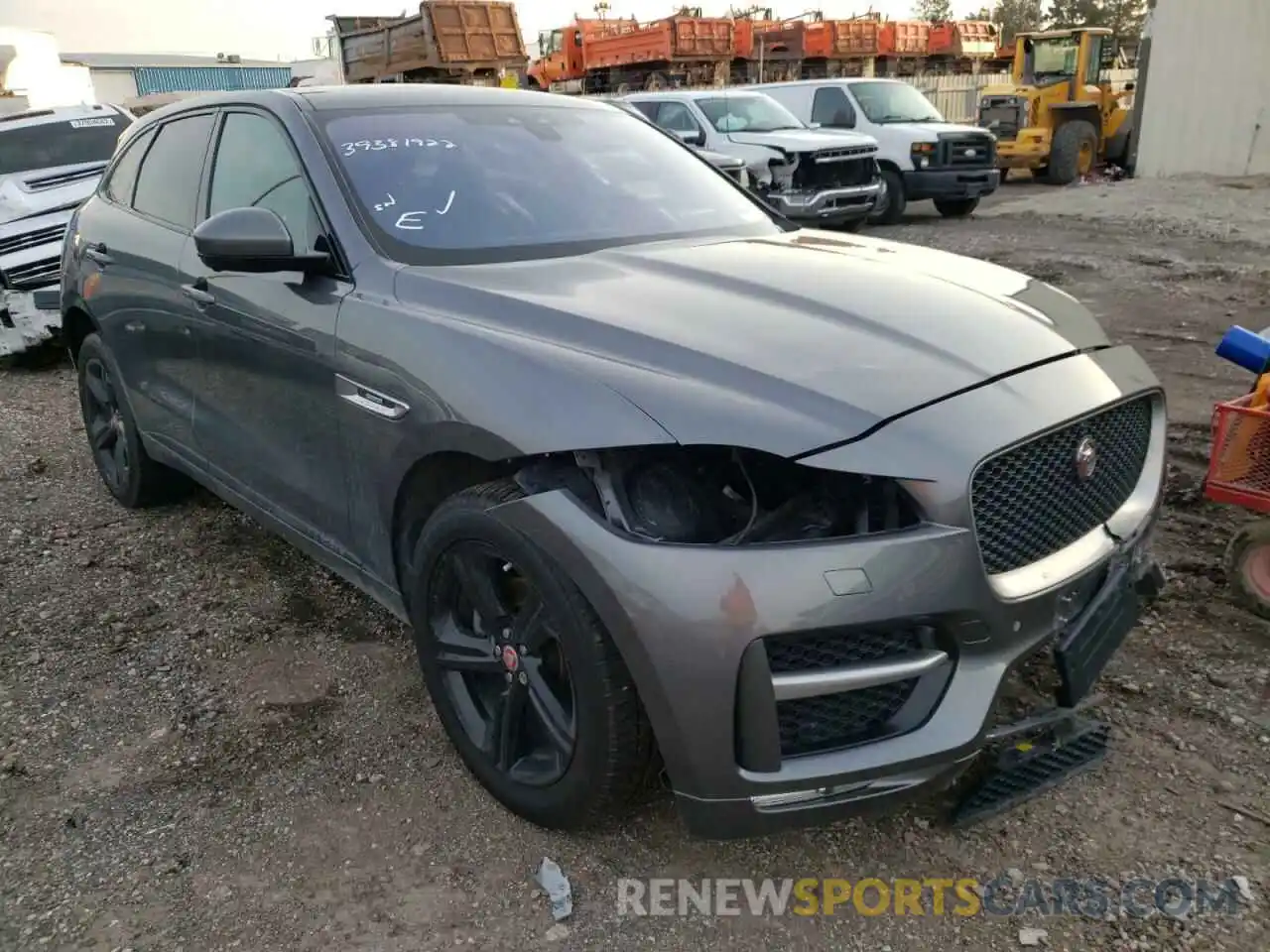 1 Photograph of a damaged car SADCL2FX9KA366187 JAGUAR F-PACE 2019