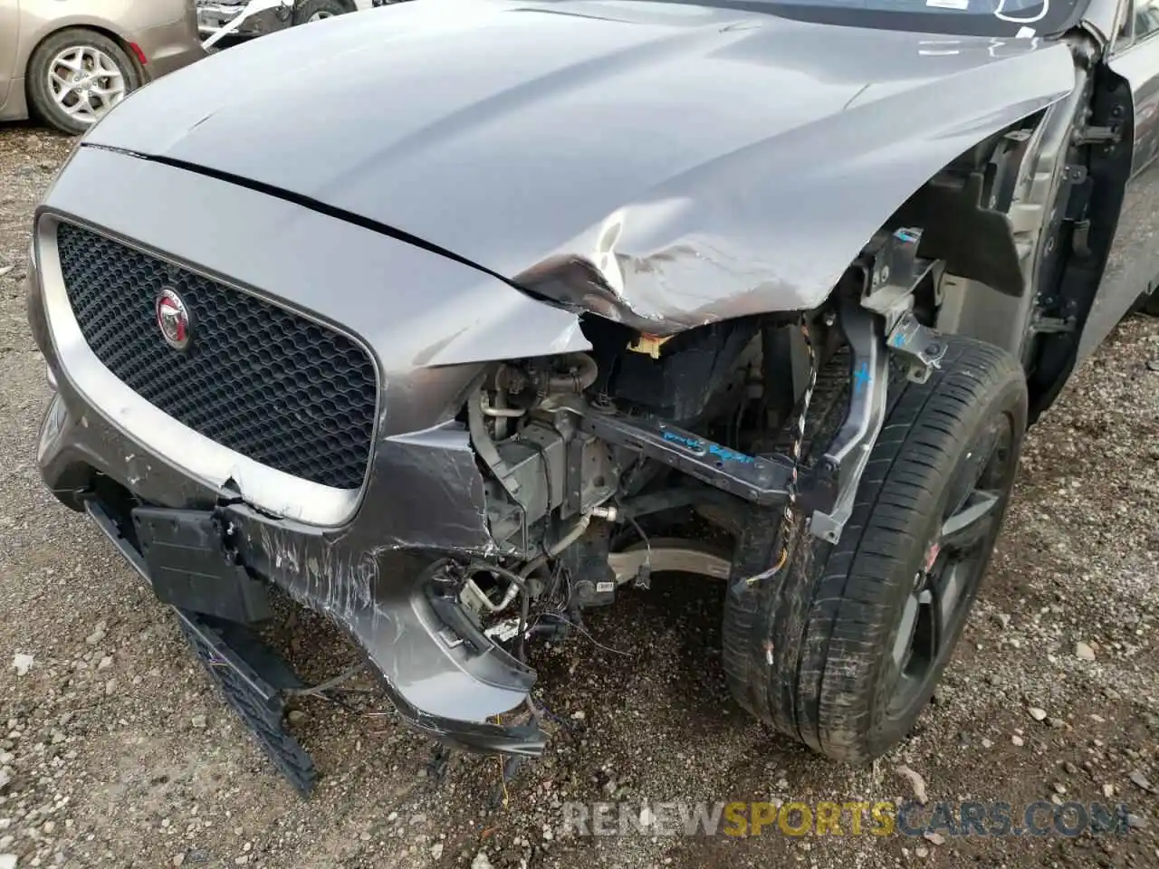 9 Фотография поврежденного автомобиля SADCL2FX9KA366187 JAGUAR F-PACE 2019