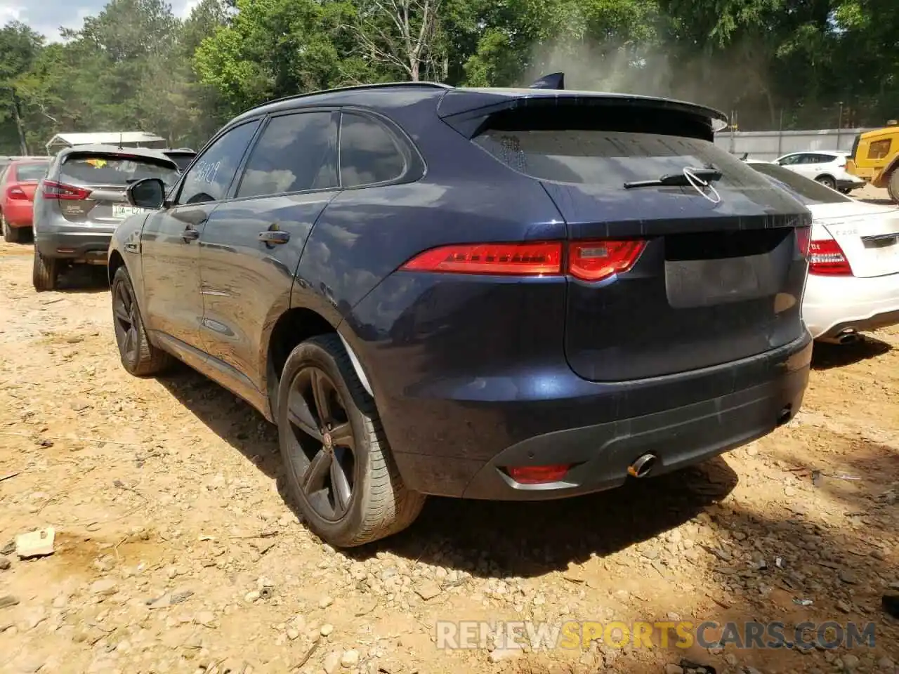 3 Фотография поврежденного автомобиля SADCL2FX9KA397620 JAGUAR F-PACE 2019