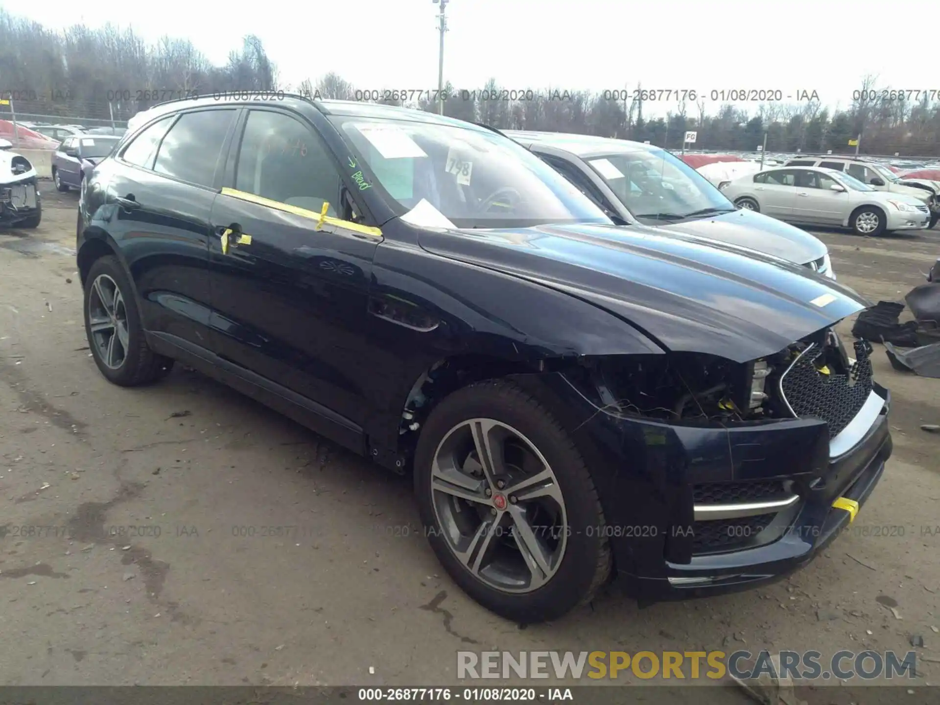 1 Photograph of a damaged car SADCL2GX3KA353837 JAGUAR F-PACE 2019