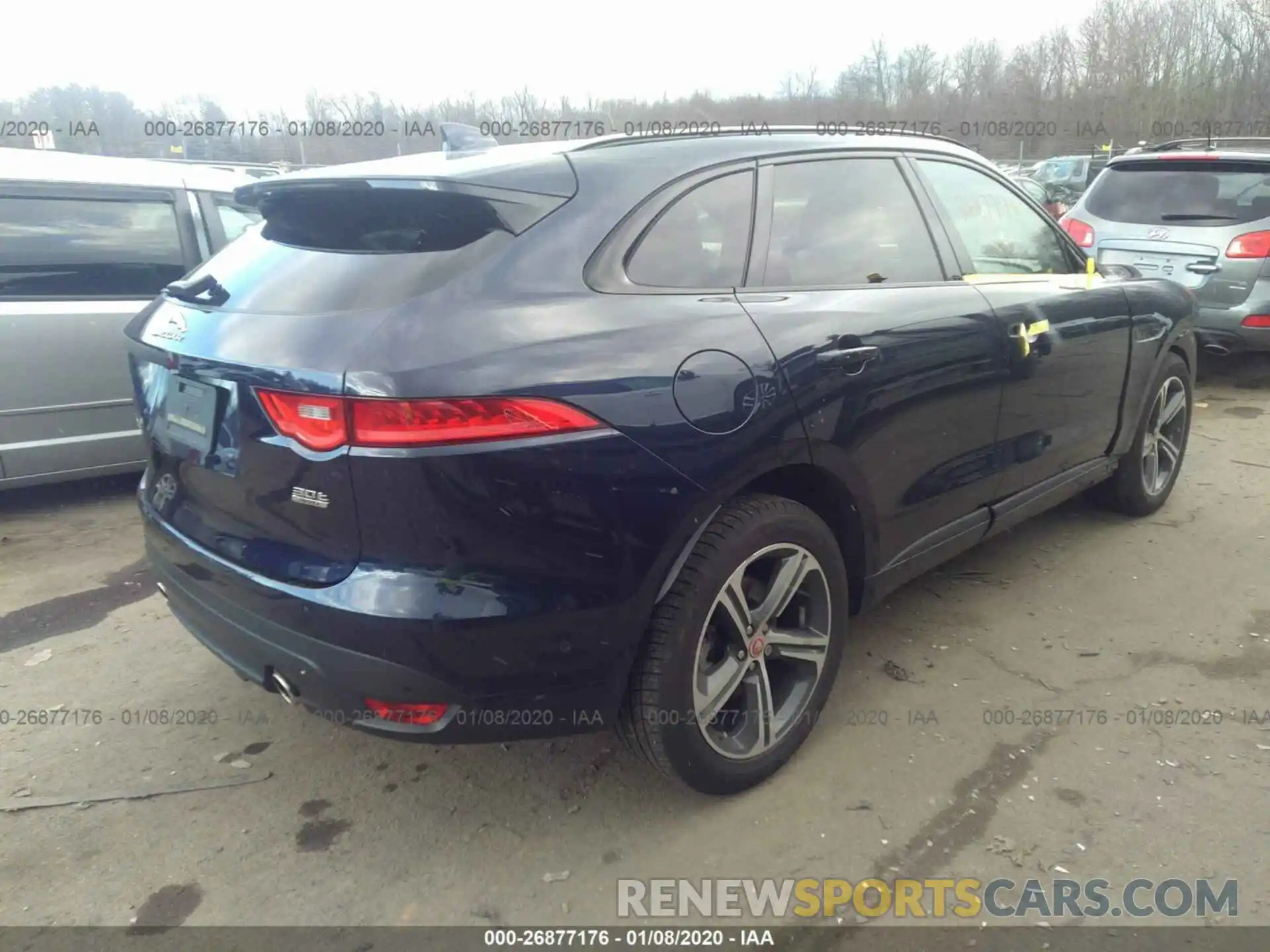 4 Фотография поврежденного автомобиля SADCL2GX3KA353837 JAGUAR F-PACE 2019