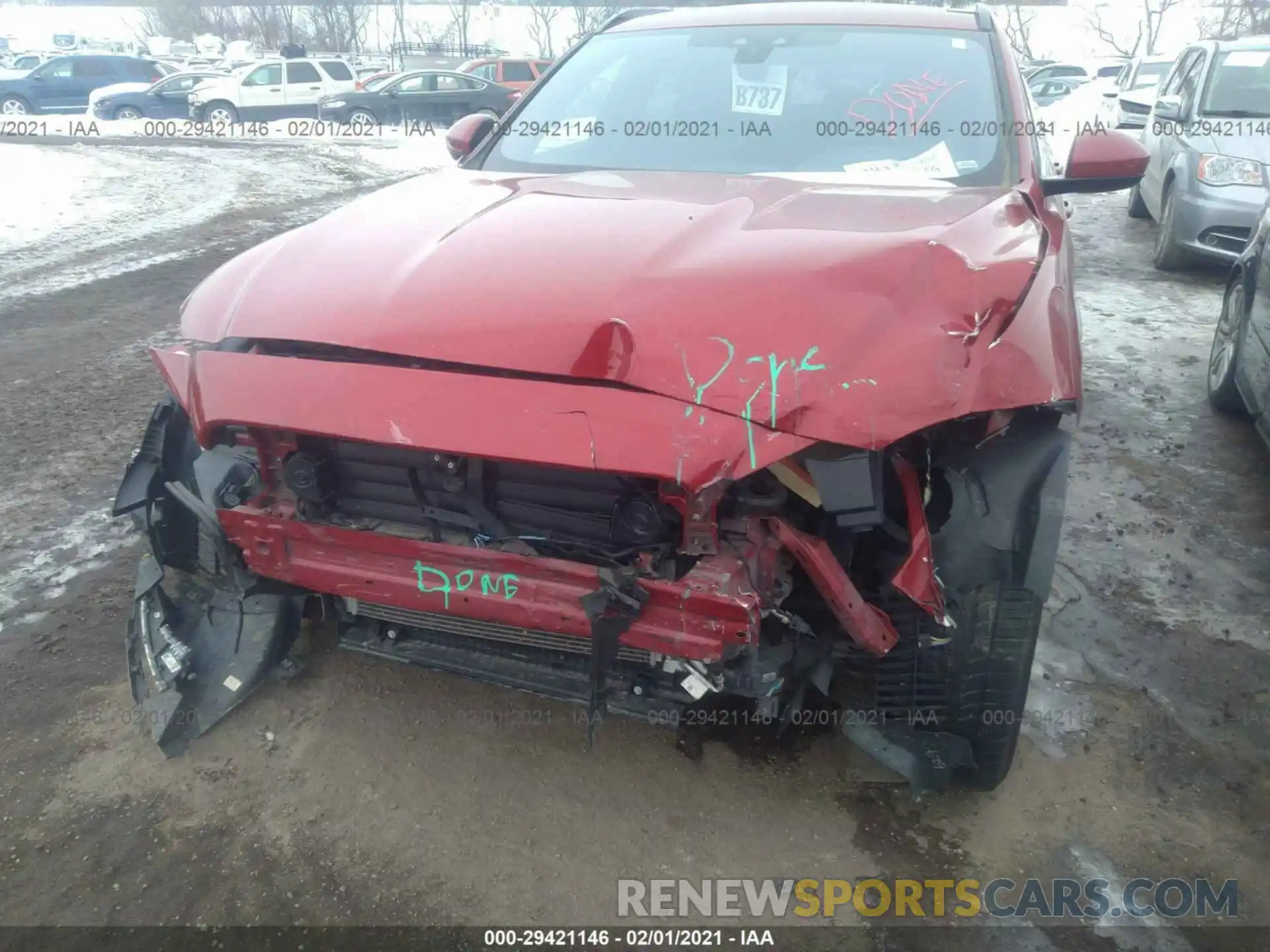 6 Photograph of a damaged car SADCL2GX4KA361610 JAGUAR F-PACE 2019