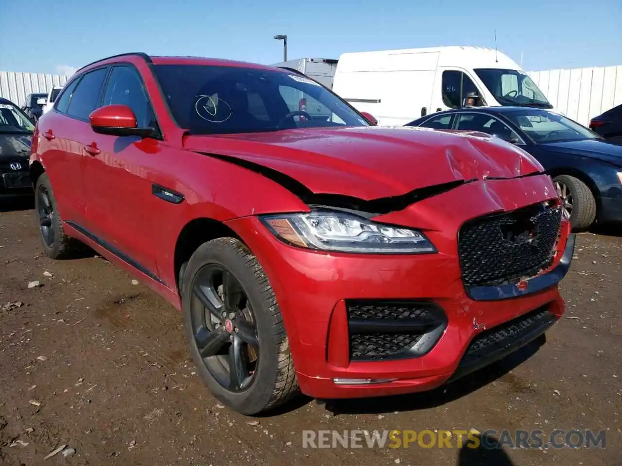 1 Photograph of a damaged car SADCL2GX5KA605877 JAGUAR F-PACE 2019