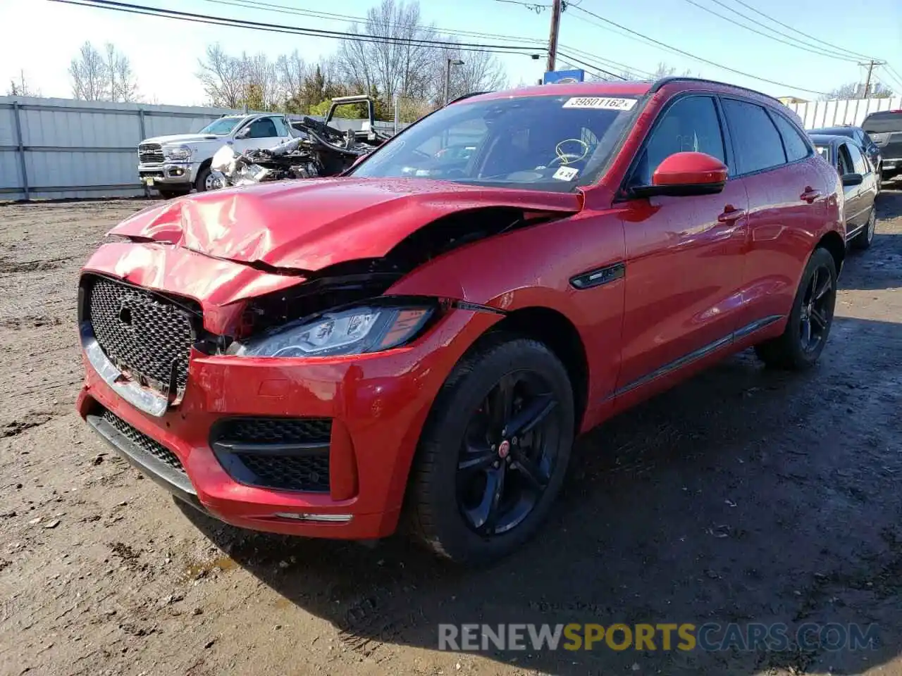 2 Фотография поврежденного автомобиля SADCL2GX5KA605877 JAGUAR F-PACE 2019