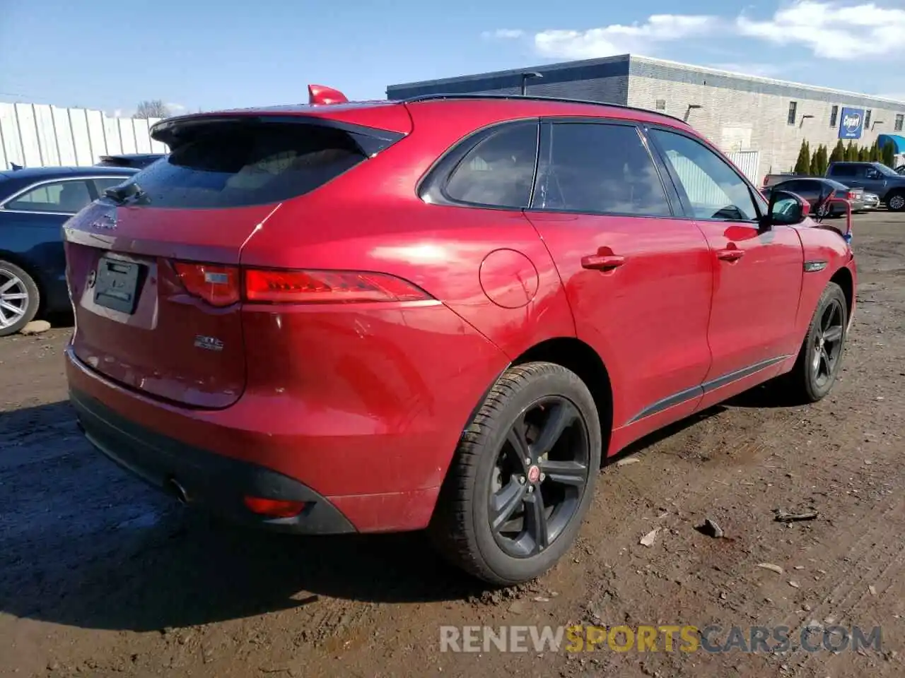 4 Фотография поврежденного автомобиля SADCL2GX5KA605877 JAGUAR F-PACE 2019