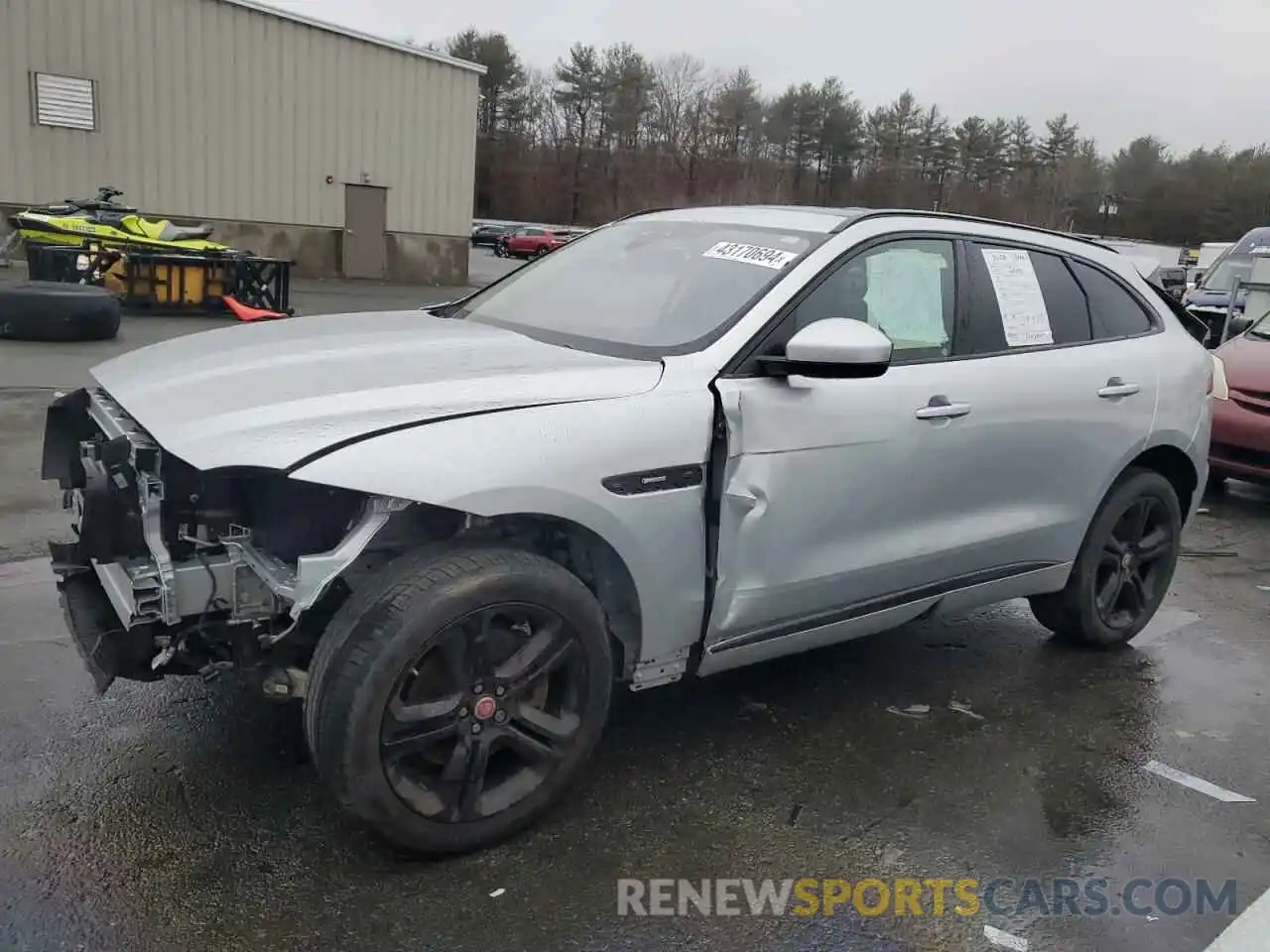 1 Photograph of a damaged car SADCL2GX6KA366646 JAGUAR F-PACE 2019