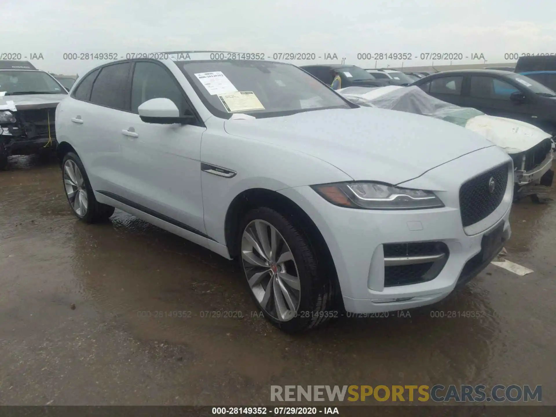 1 Photograph of a damaged car SADCL2GX9KA360498 JAGUAR F-PACE 2019