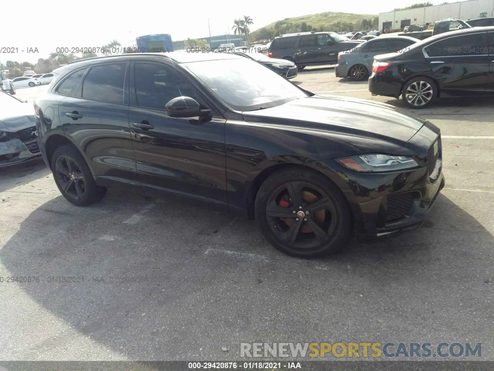 1 Photograph of a damaged car SADCM2FV0KA369409 JAGUAR F-PACE 2019