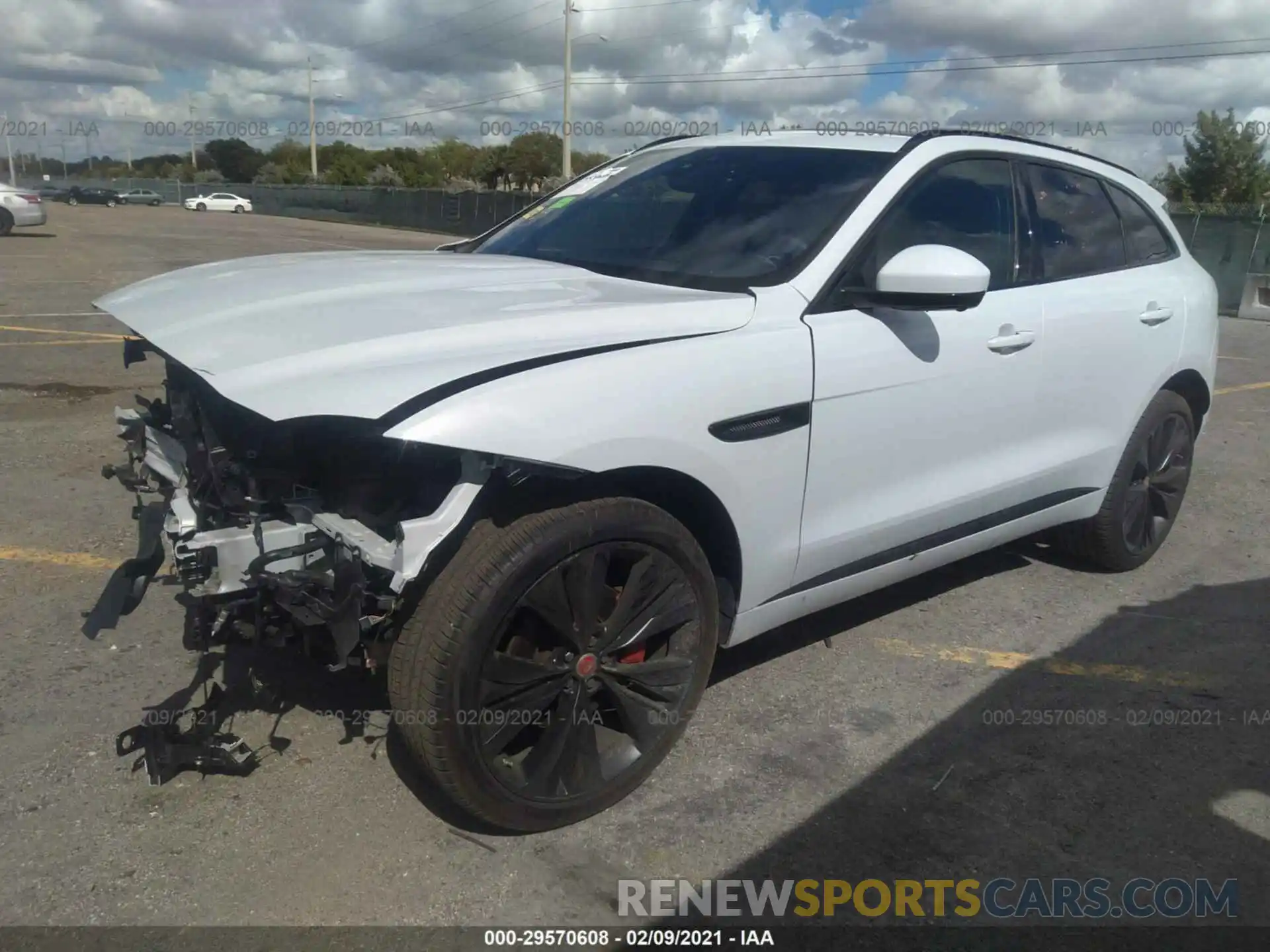 2 Photograph of a damaged car SADCM2FV0KA395590 JAGUAR F-PACE 2019