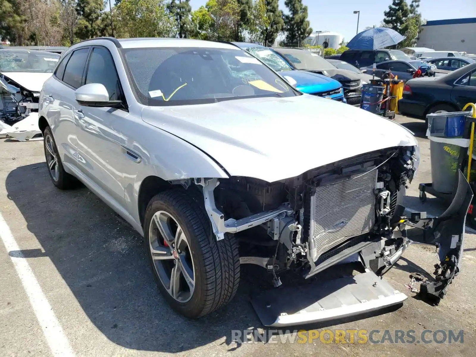 1 Photograph of a damaged car SADCM2FV1KA369564 JAGUAR F-PACE 2019