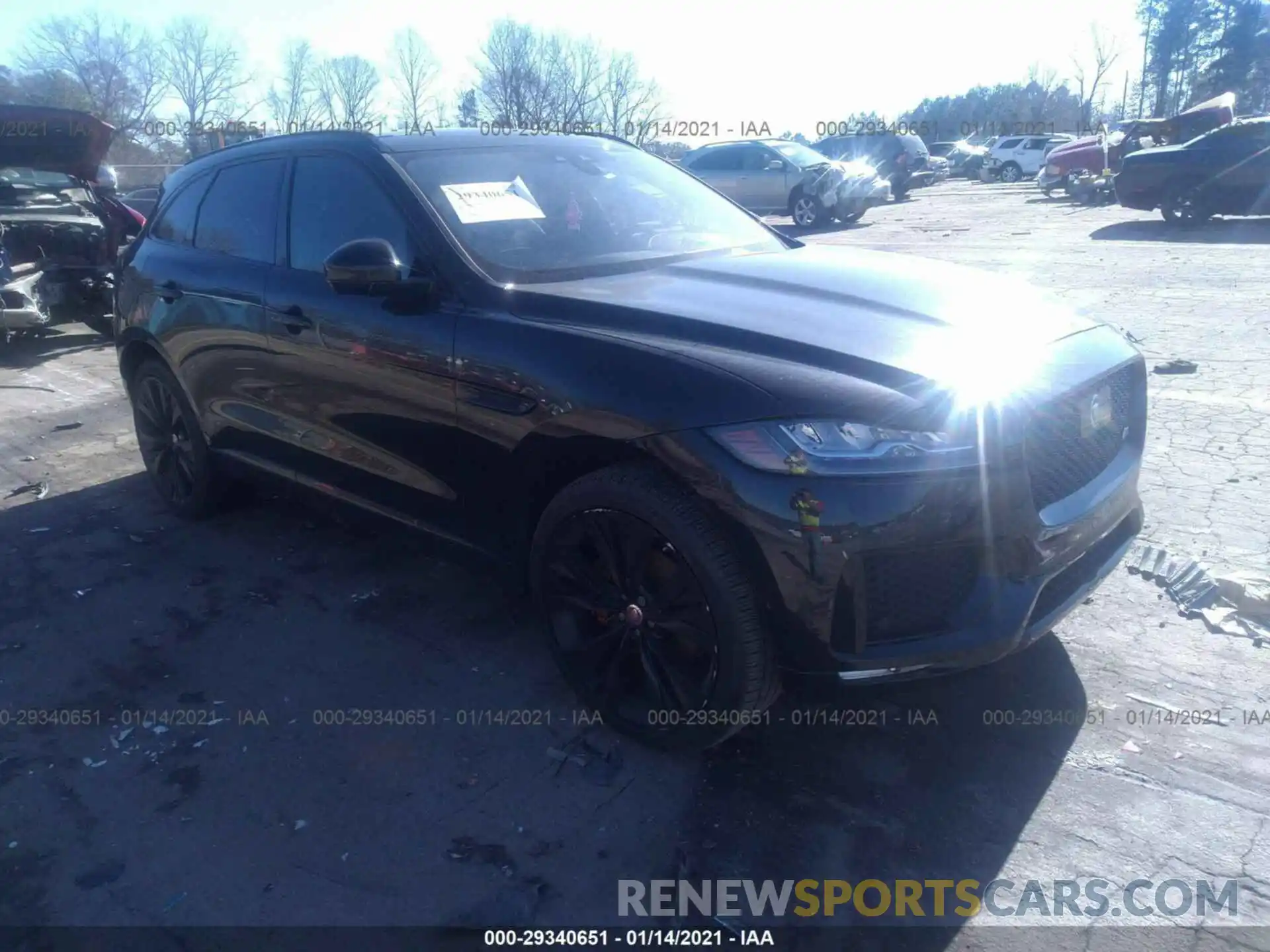 1 Photograph of a damaged car SADCM2FV1KA609681 JAGUAR F-PACE 2019