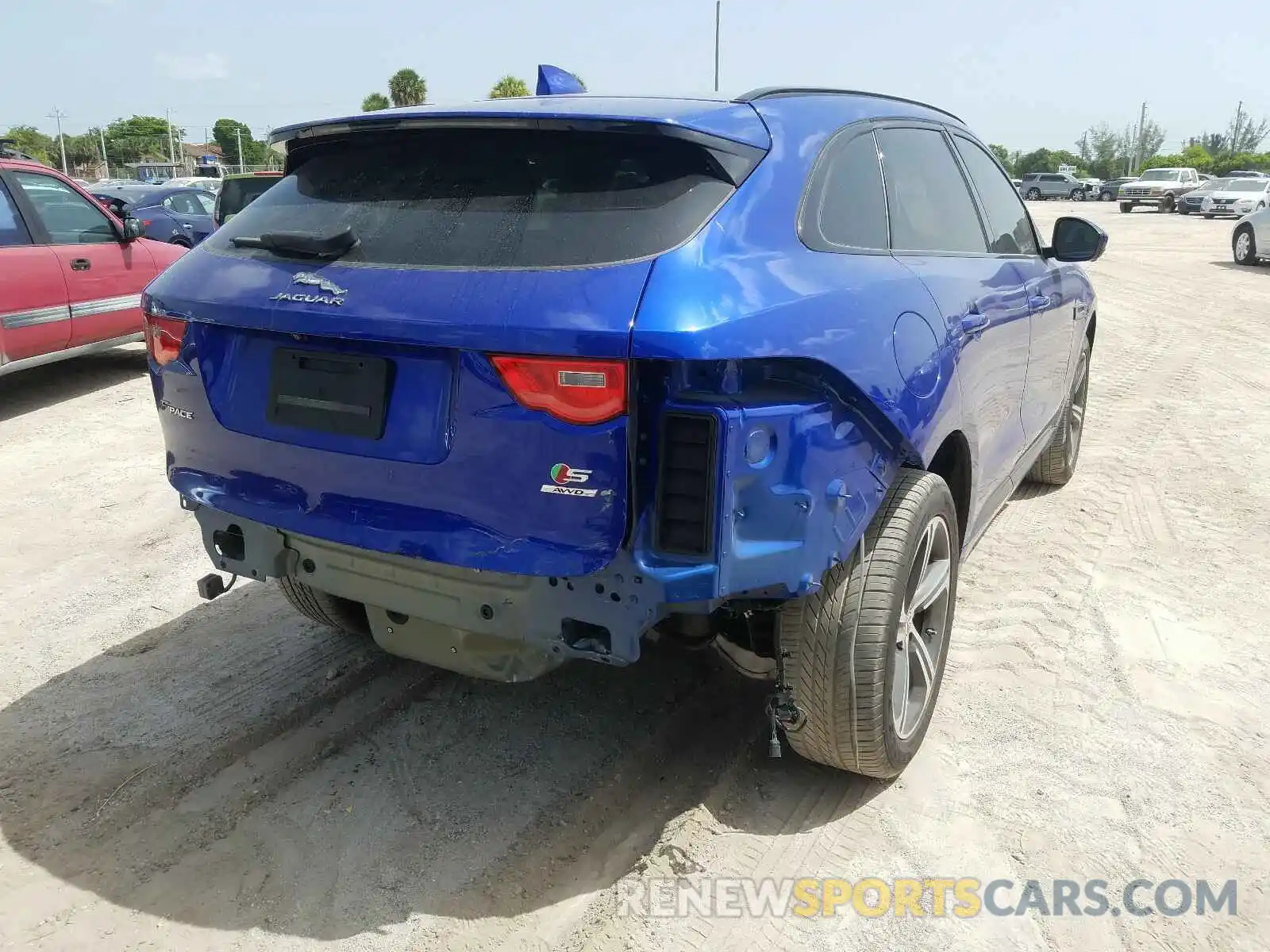 4 Фотография поврежденного автомобиля SADCM2FV2KA360694 JAGUAR F-PACE 2019