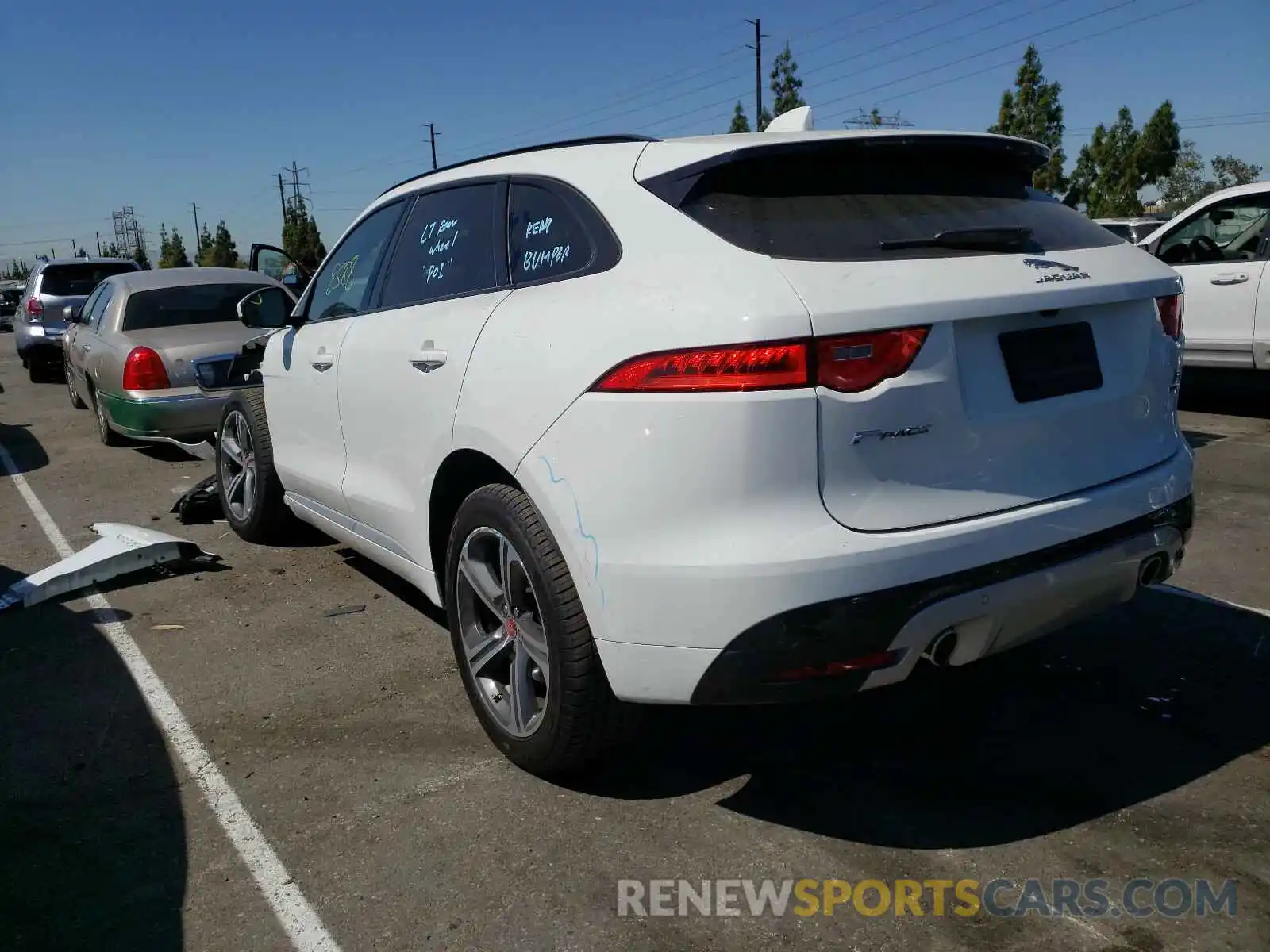 3 Photograph of a damaged car SADCM2FV2KA393761 JAGUAR F-PACE 2019