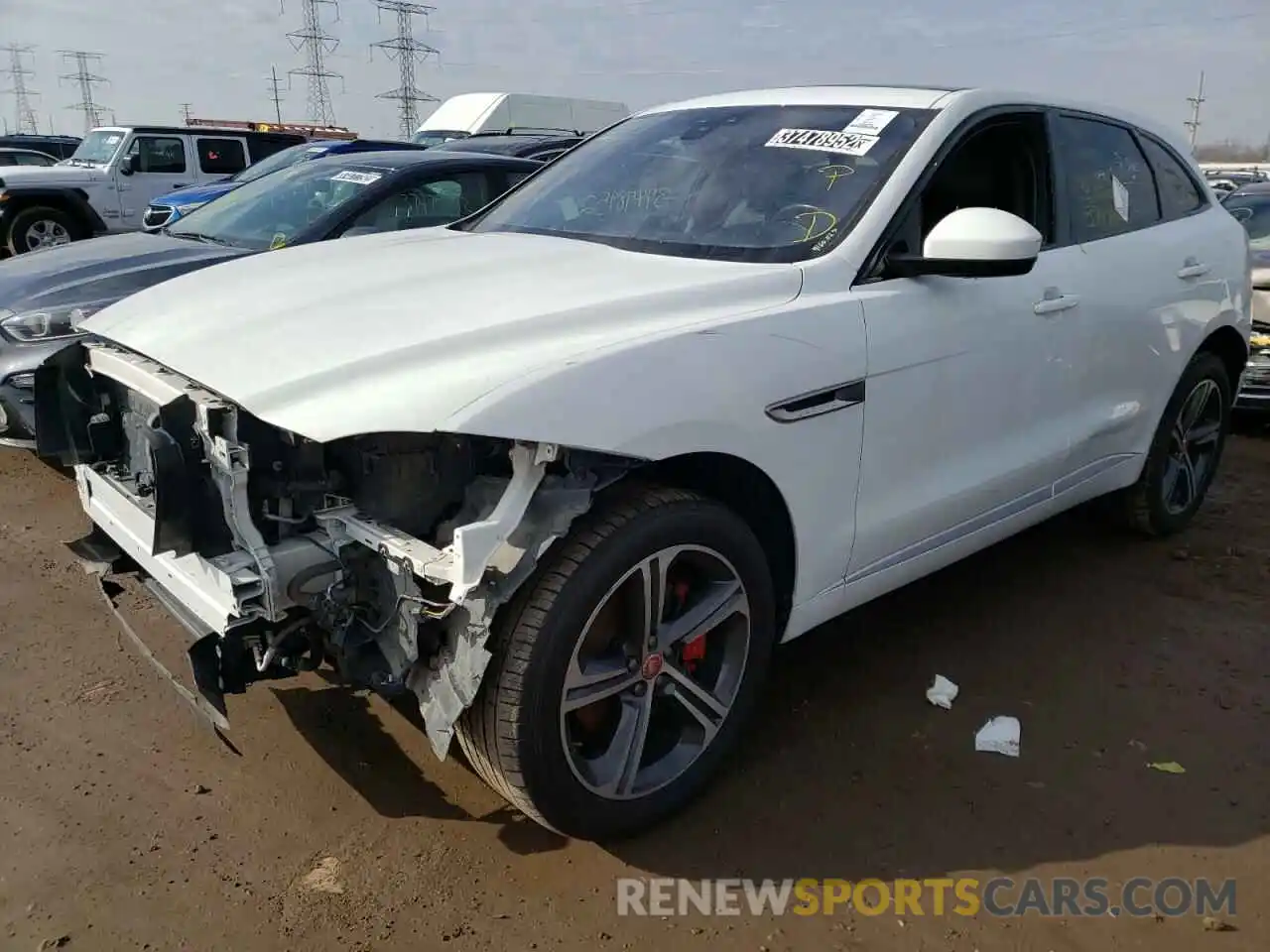 2 Фотография поврежденного автомобиля SADCM2FV2KA602674 JAGUAR F-PACE 2019