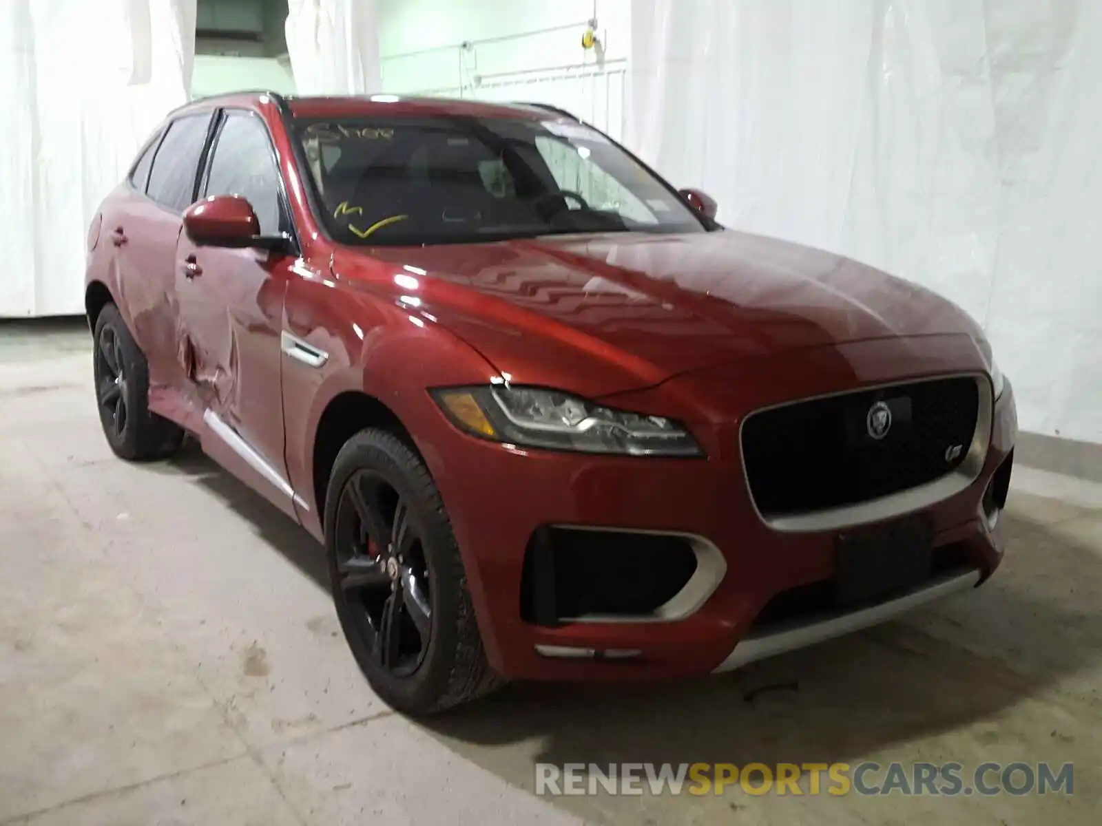 1 Photograph of a damaged car SADCM2FV2KA609897 JAGUAR F-PACE 2019