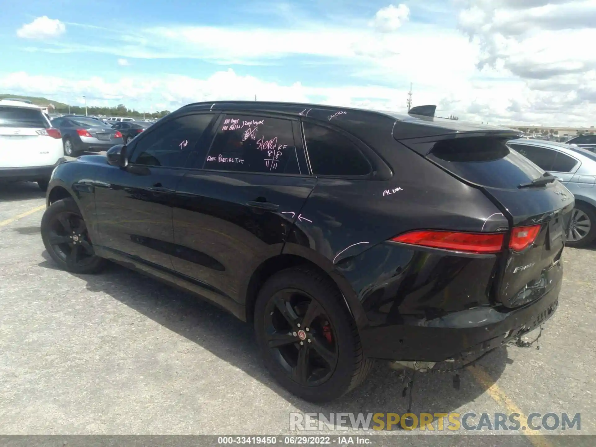 3 Фотография поврежденного автомобиля SADCM2FV2KA611309 JAGUAR F-PACE 2019