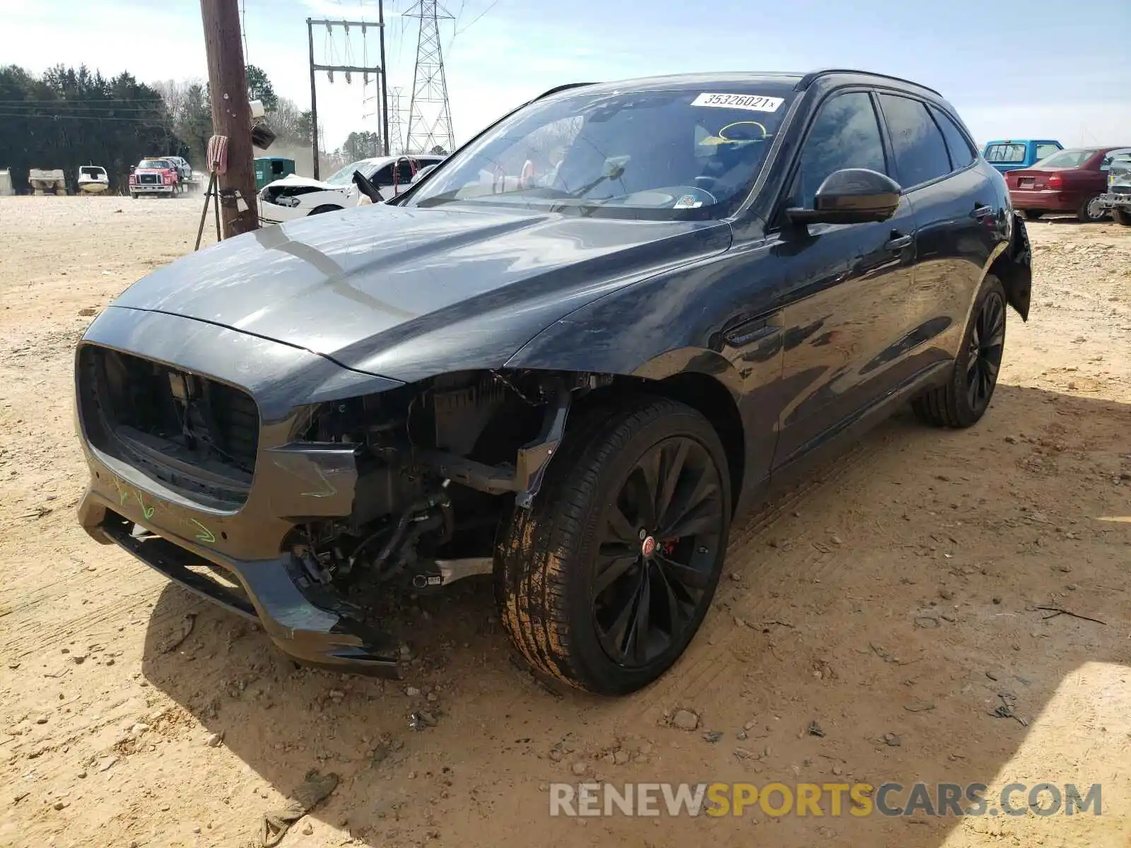 2 Фотография поврежденного автомобиля SADCM2FV3KA352491 JAGUAR F-PACE 2019