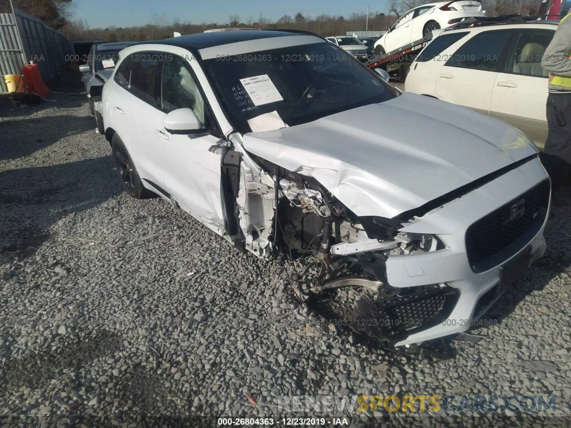 1 Photograph of a damaged car SADCM2FV4KA355531 JAGUAR F-PACE 2019