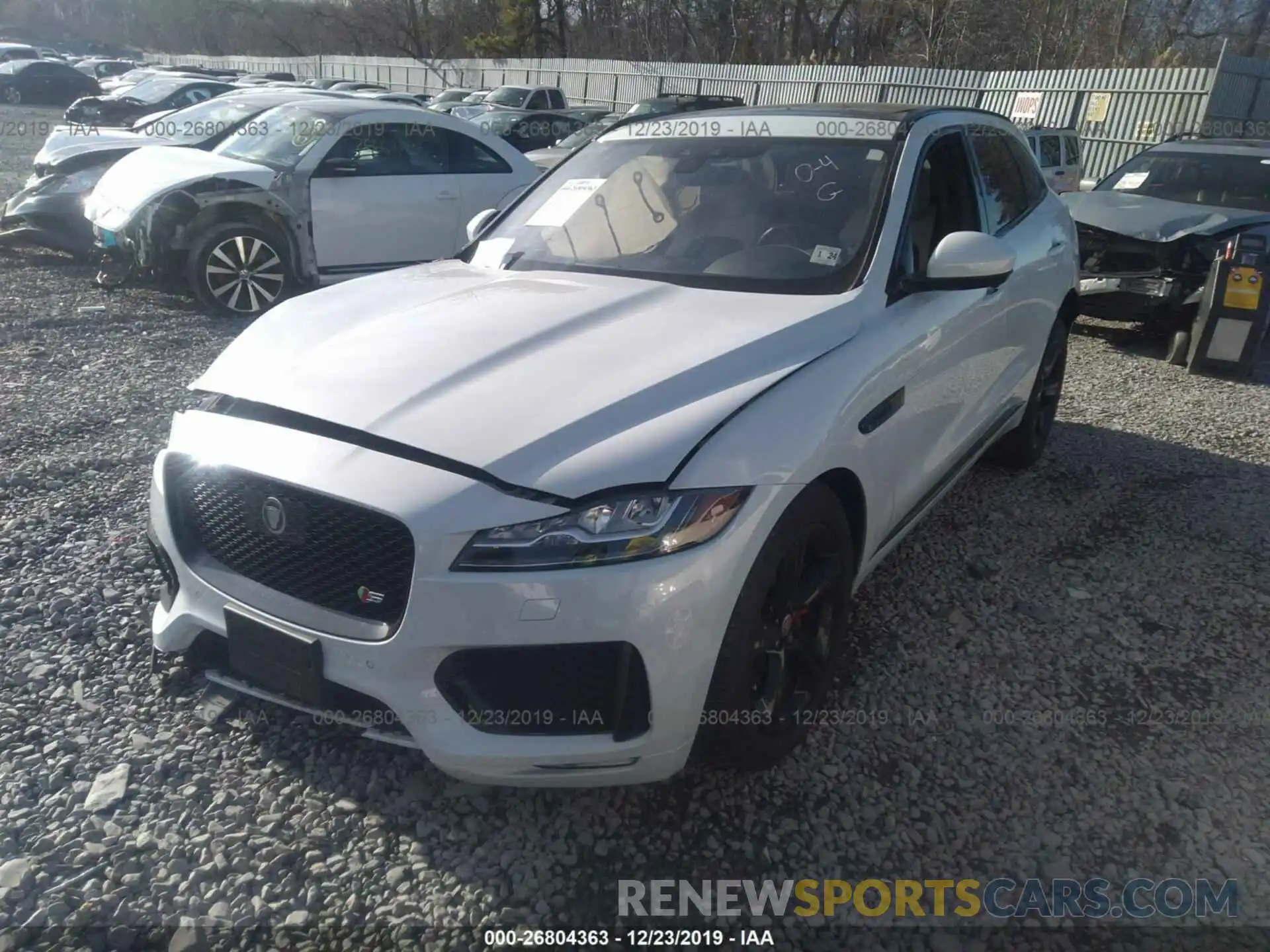 2 Фотография поврежденного автомобиля SADCM2FV4KA355531 JAGUAR F-PACE 2019