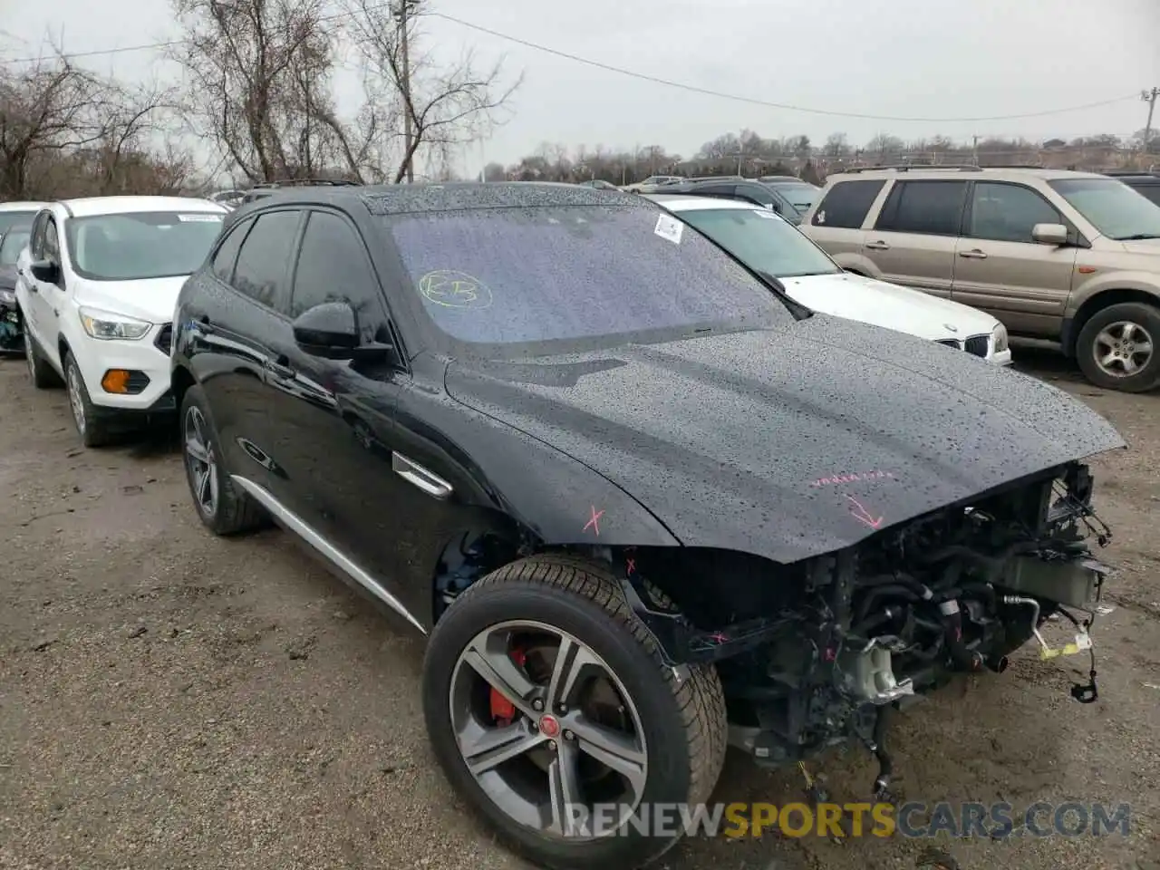 1 Фотография поврежденного автомобиля SADCM2FV4KA390568 JAGUAR F-PACE 2019