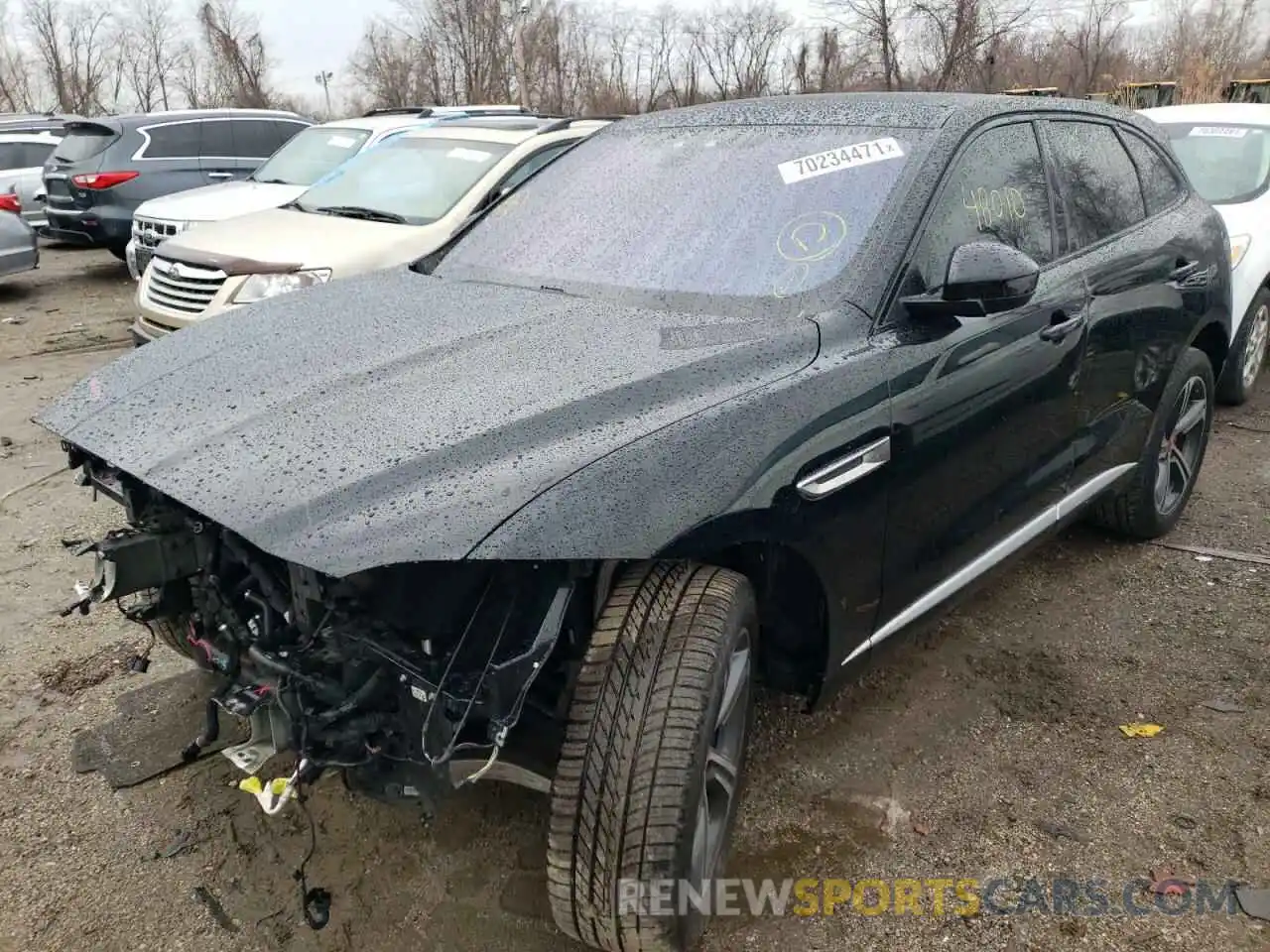 2 Фотография поврежденного автомобиля SADCM2FV4KA390568 JAGUAR F-PACE 2019