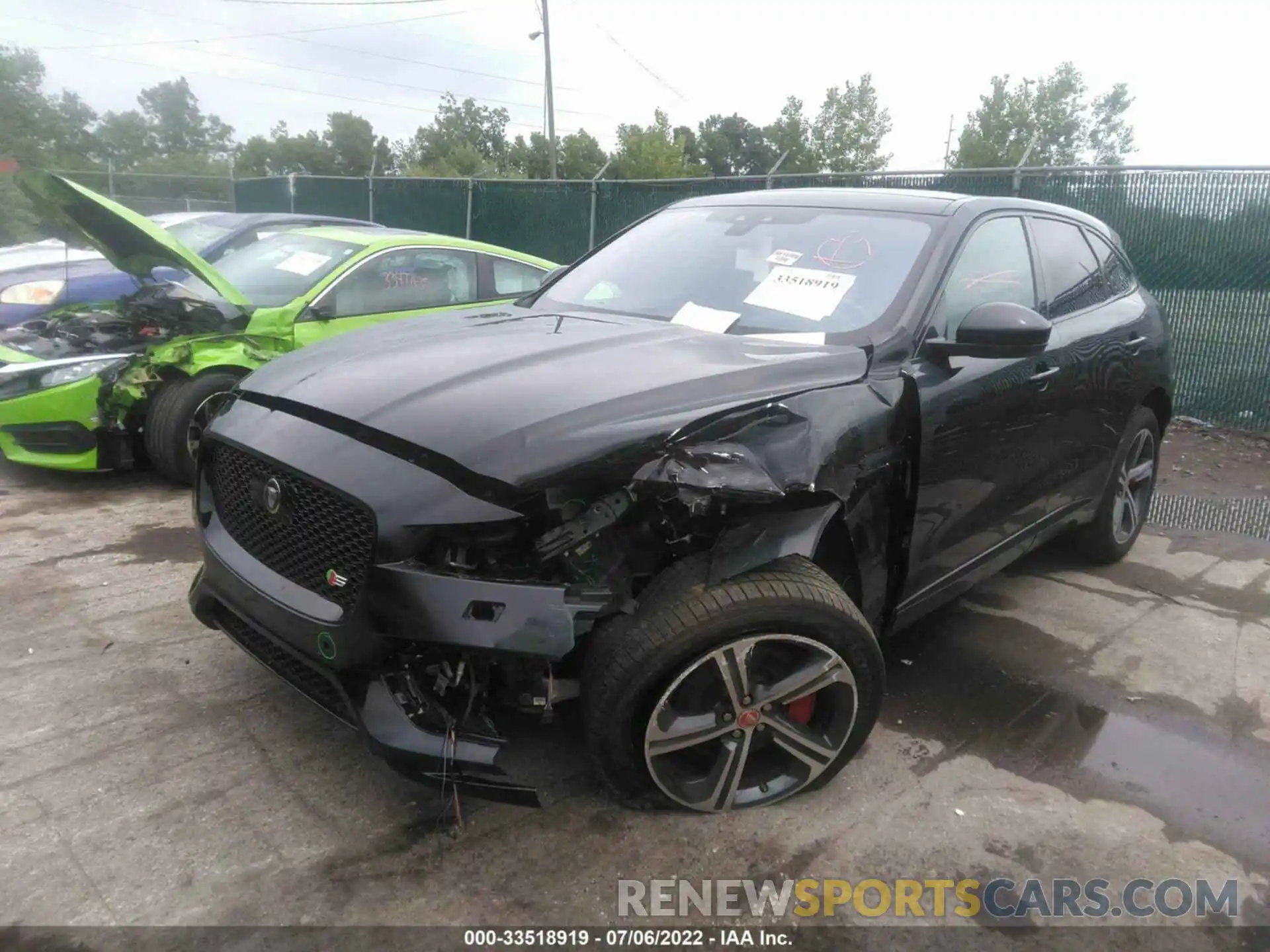 2 Фотография поврежденного автомобиля SADCM2FV5KA368983 JAGUAR F-PACE 2019