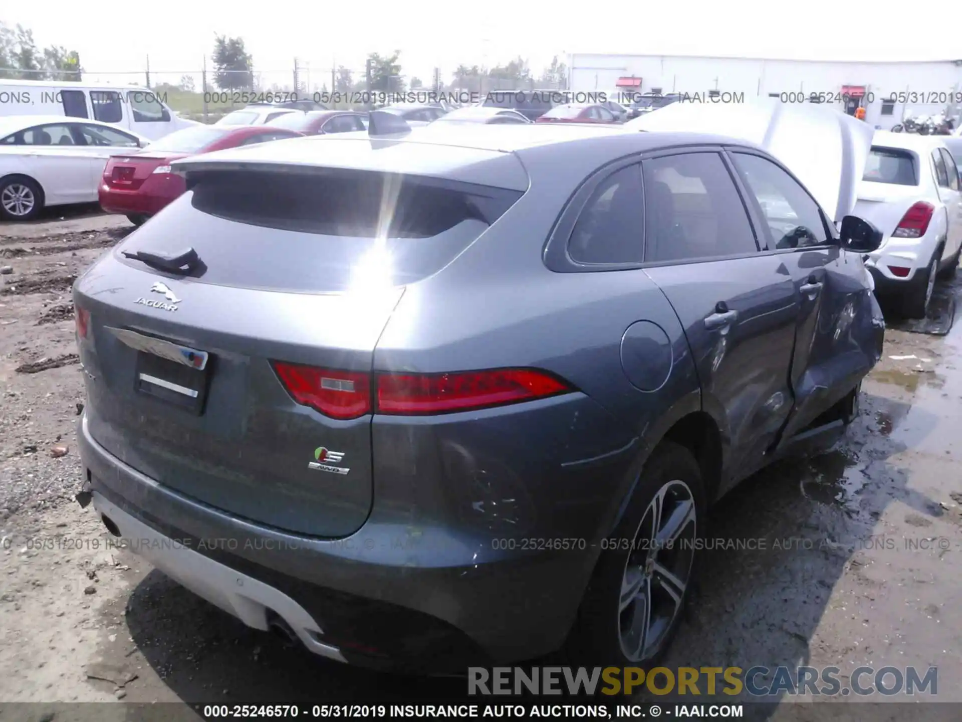 4 Фотография поврежденного автомобиля SADCM2FV8KA367665 JAGUAR F-PACE 2019