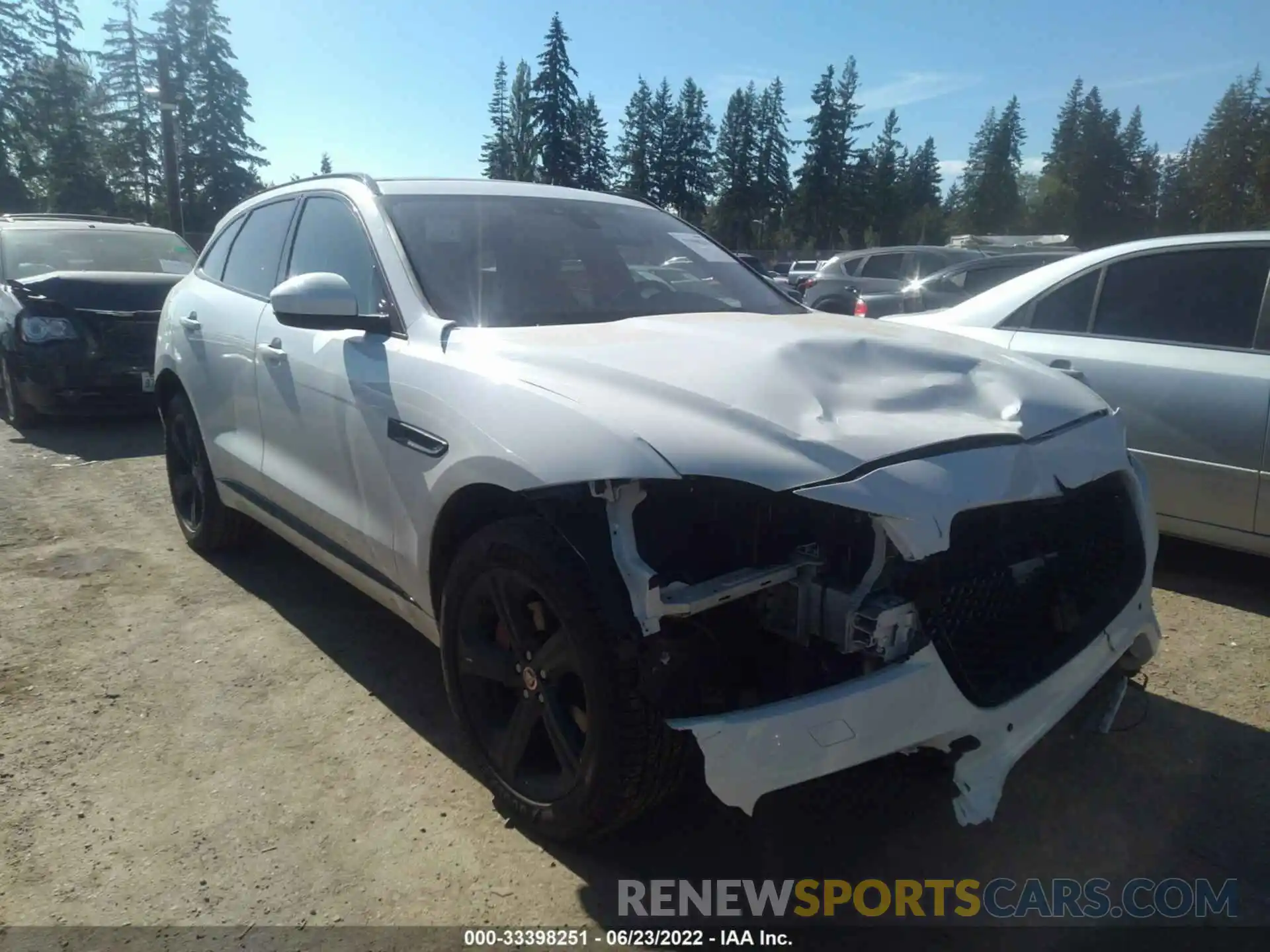 1 Photograph of a damaged car SADCM2FV9KA356416 JAGUAR F-PACE 2019