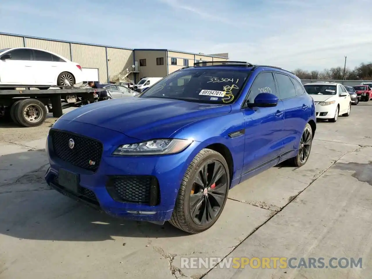 2 Фотография поврежденного автомобиля SADCM2FVXKA353041 JAGUAR F-PACE 2019