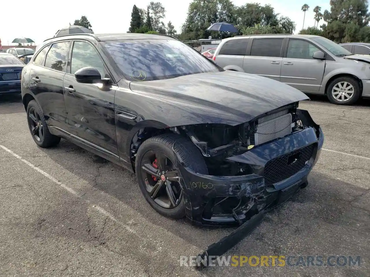 1 Photograph of a damaged car SADCM2FVXKA395967 JAGUAR F-PACE 2019