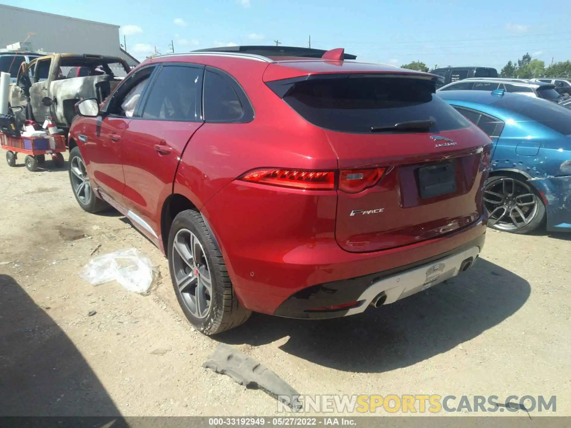 3 Фотография поврежденного автомобиля SADCM2FVXKA610019 JAGUAR F-PACE 2019