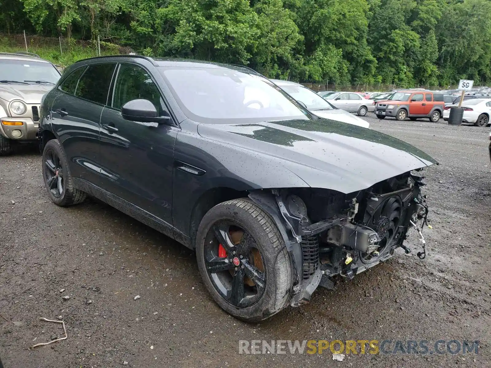 1 Photograph of a damaged car SADCM2FVXKA615219 JAGUAR F-PACE 2019