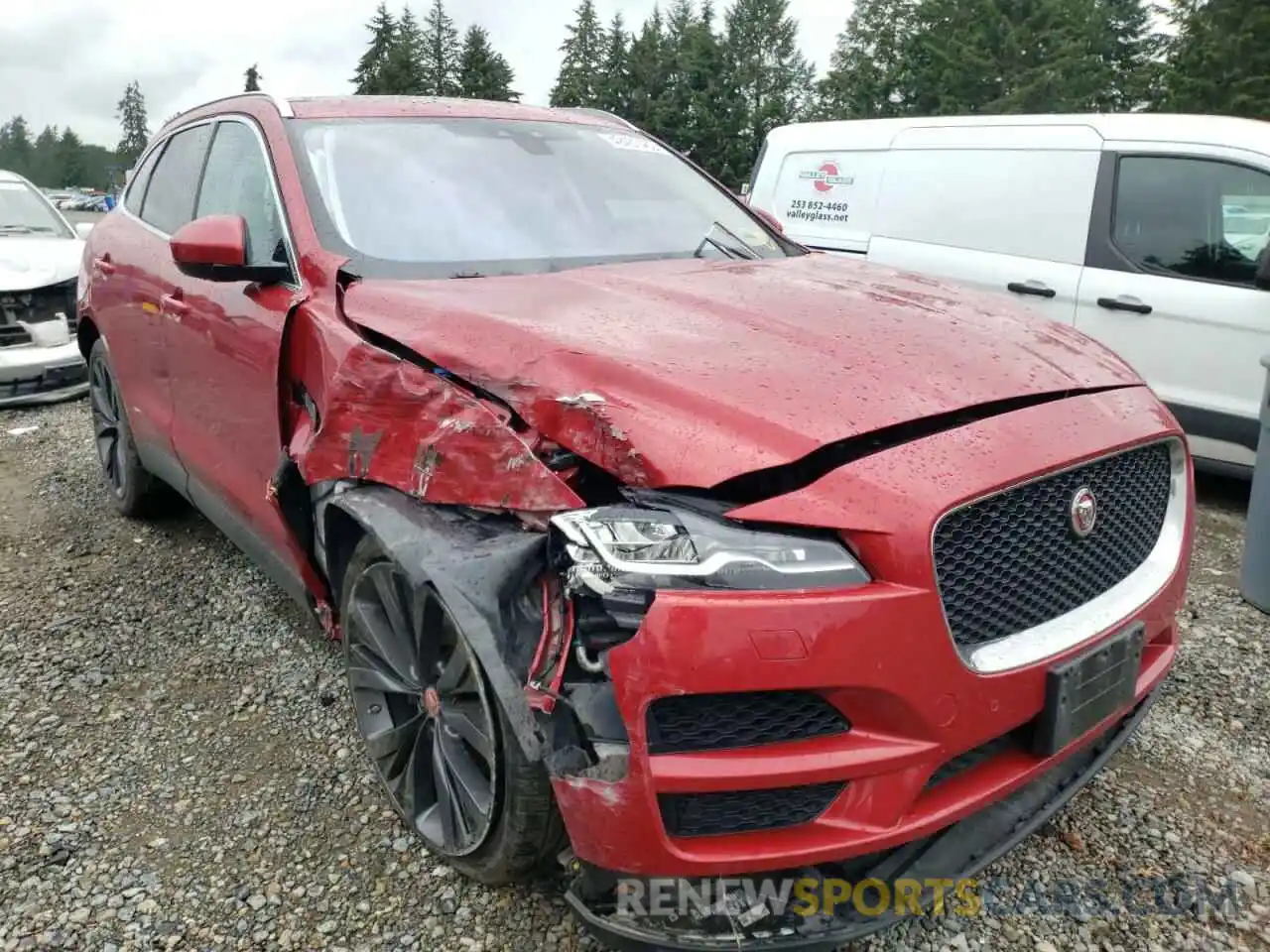 1 Photograph of a damaged car SADCN2GX4KA366722 JAGUAR F-PACE 2019