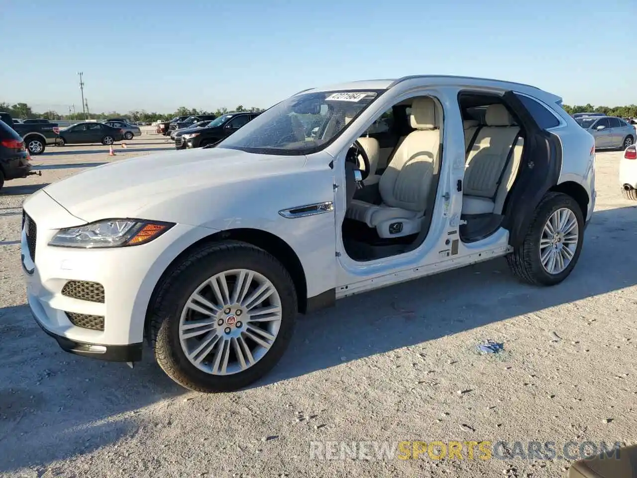 1 Photograph of a damaged car SADCN2GX8KA362334 JAGUAR F-PACE 2019