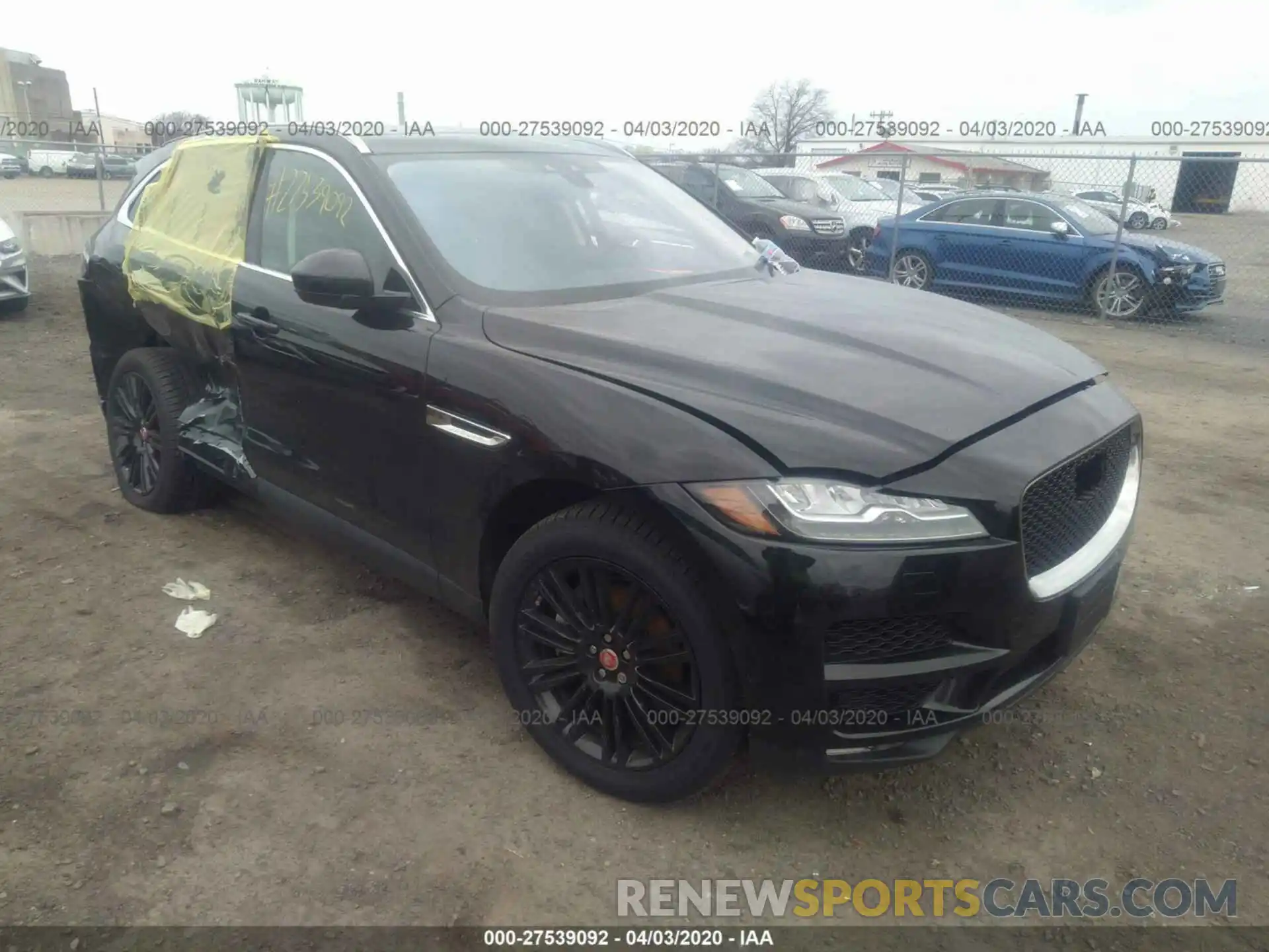 1 Photograph of a damaged car SADCN2GX9KA398677 JAGUAR F-PACE 2019