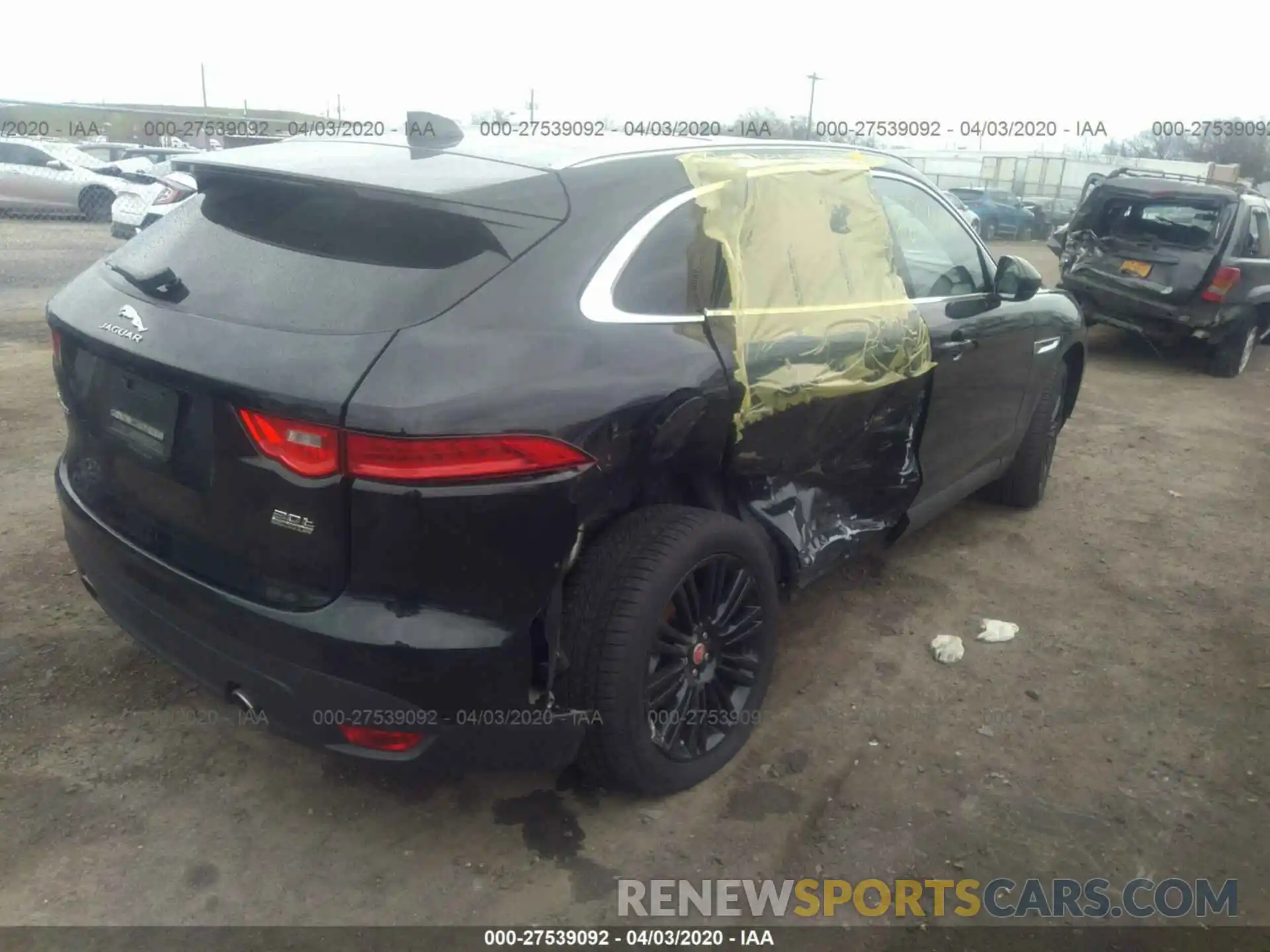 4 Фотография поврежденного автомобиля SADCN2GX9KA398677 JAGUAR F-PACE 2019